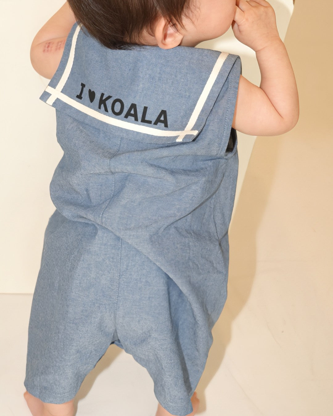Dungaree Koala Patch Front Button Overalls【110262】