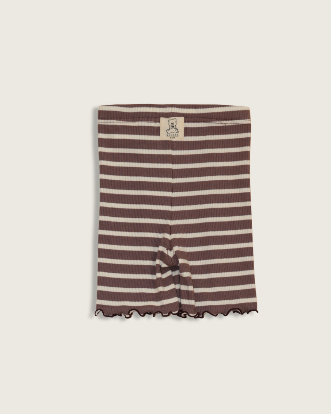 Striped Merrow Leggings【110203】(brown)