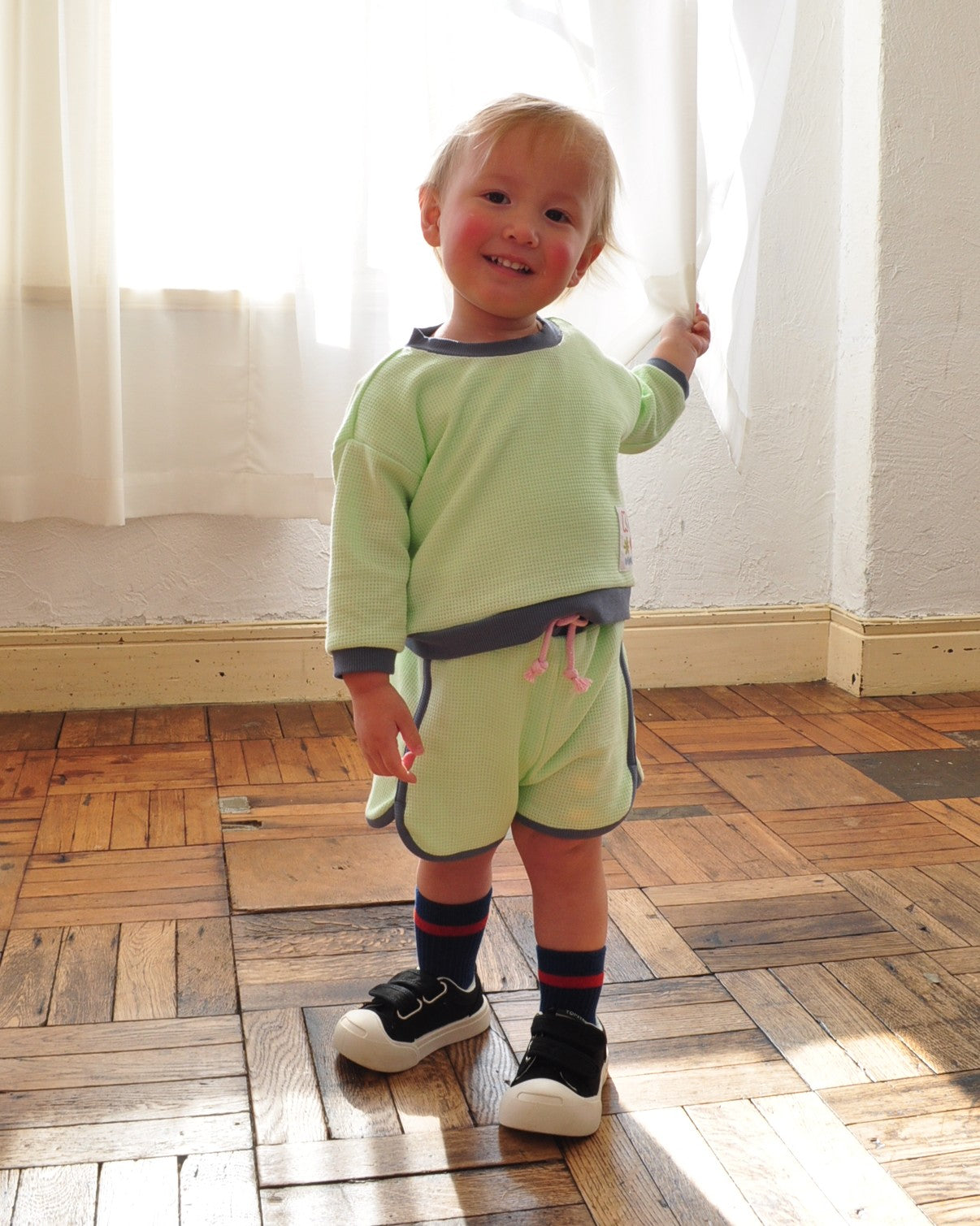 ネオンカラーランニングパンツ【110201】（green）