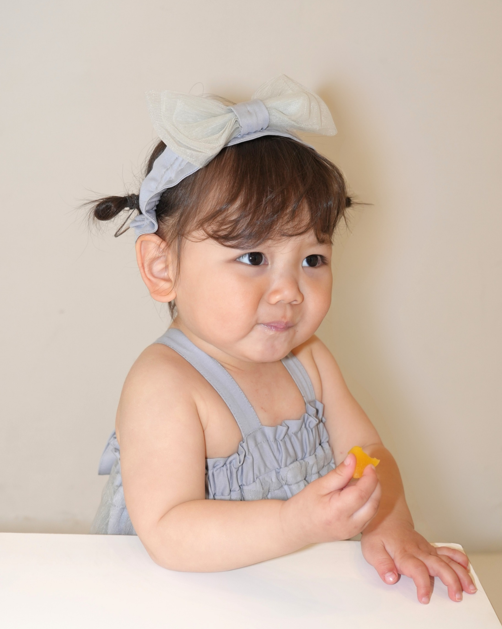 Sheer Tulle Ribbon Hairband【110282】 (Blue)
