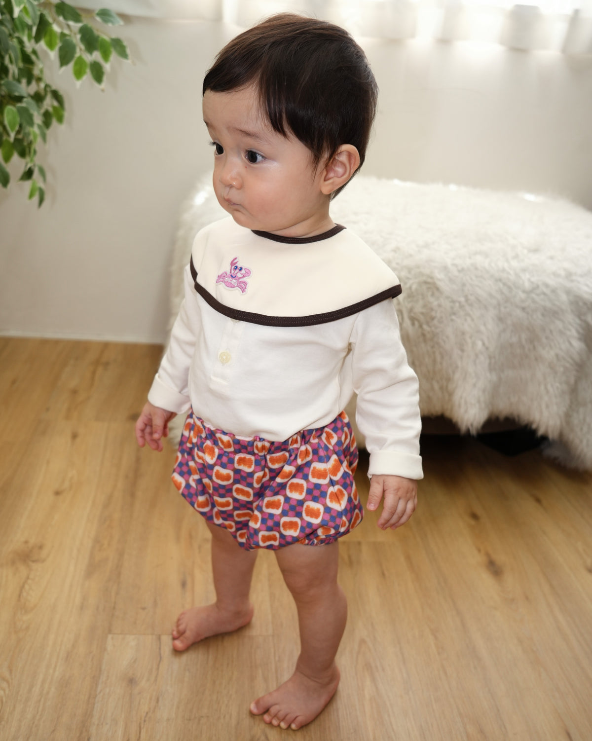 KOHANA × カニパン Bib & Bloomer Set 【110426】