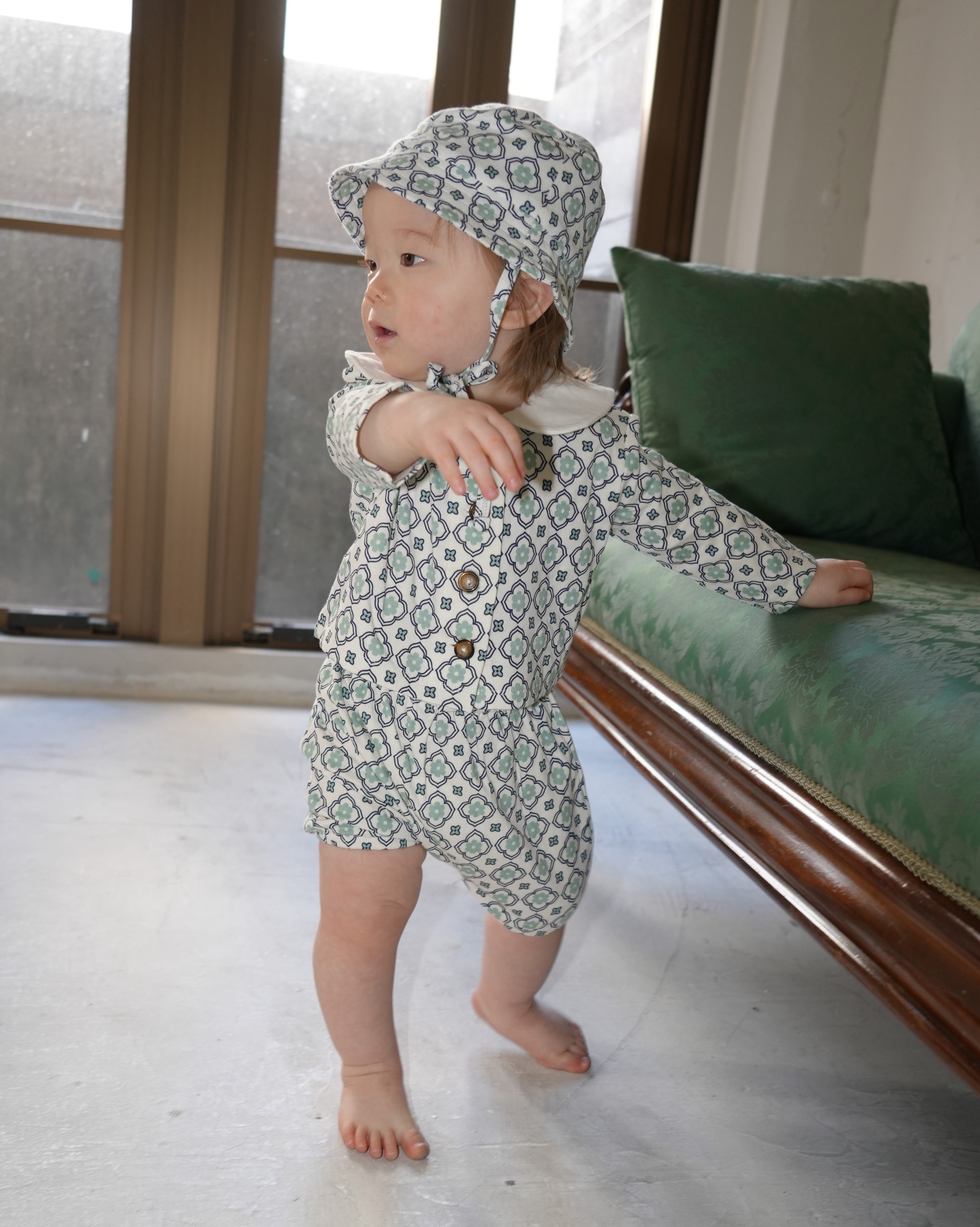 Vintage Pattern Round Collar Set up【110054】