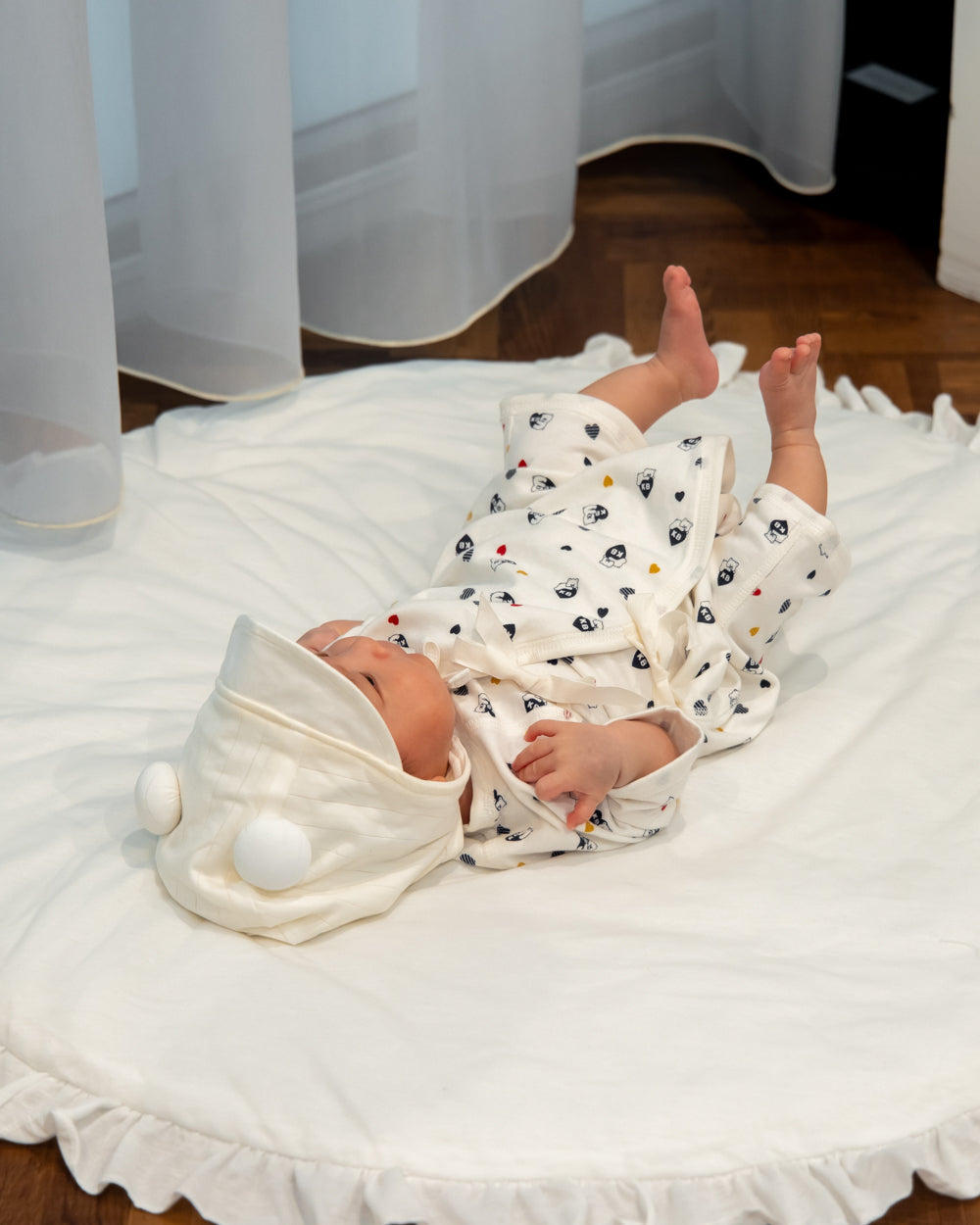 コハナベア新生児肌着2枚セット【110084】