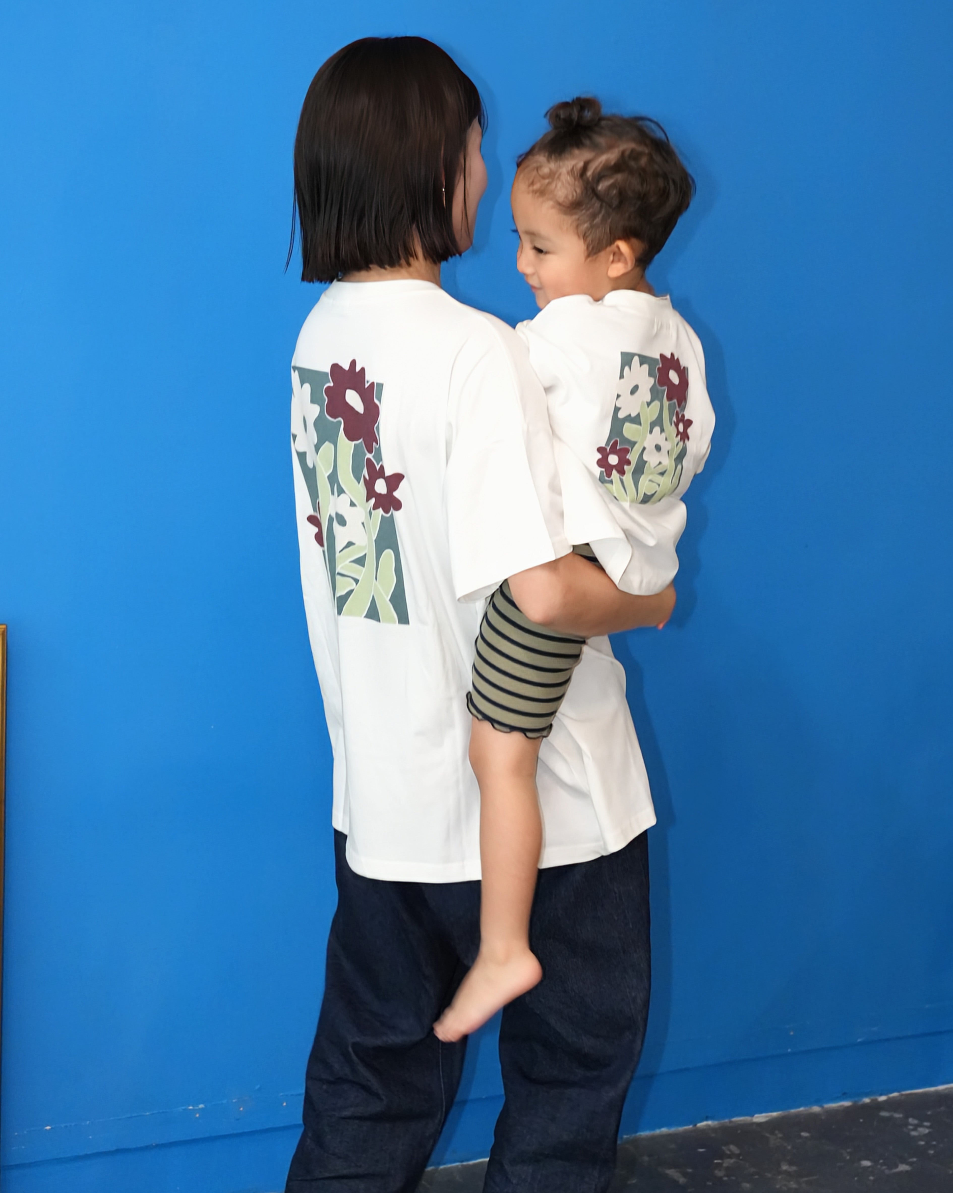 Floral Design Short Sleeve T-Shirt【150026】(子ども用)