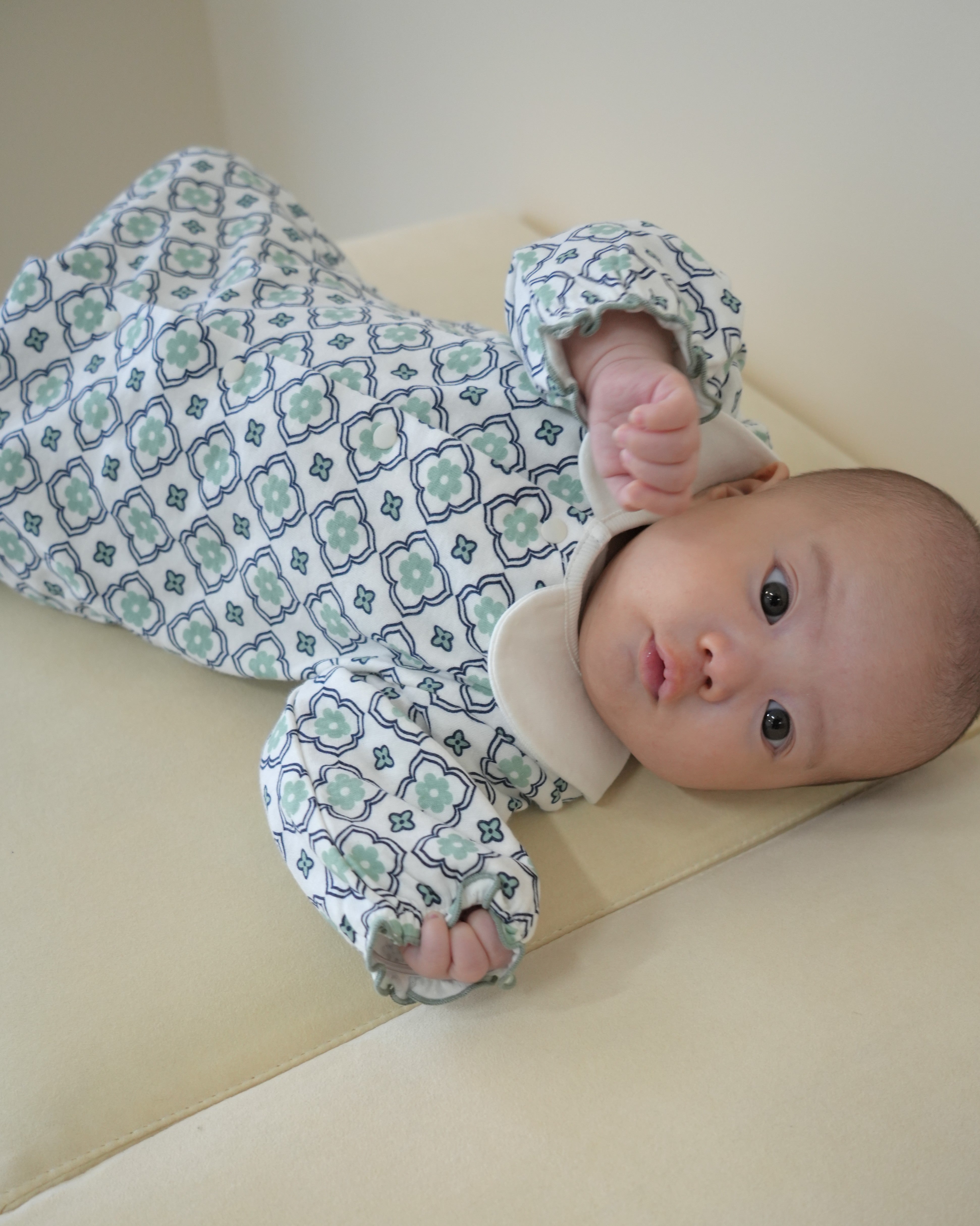 Vintage Tile Pattern Two Way All【110110】 (green)