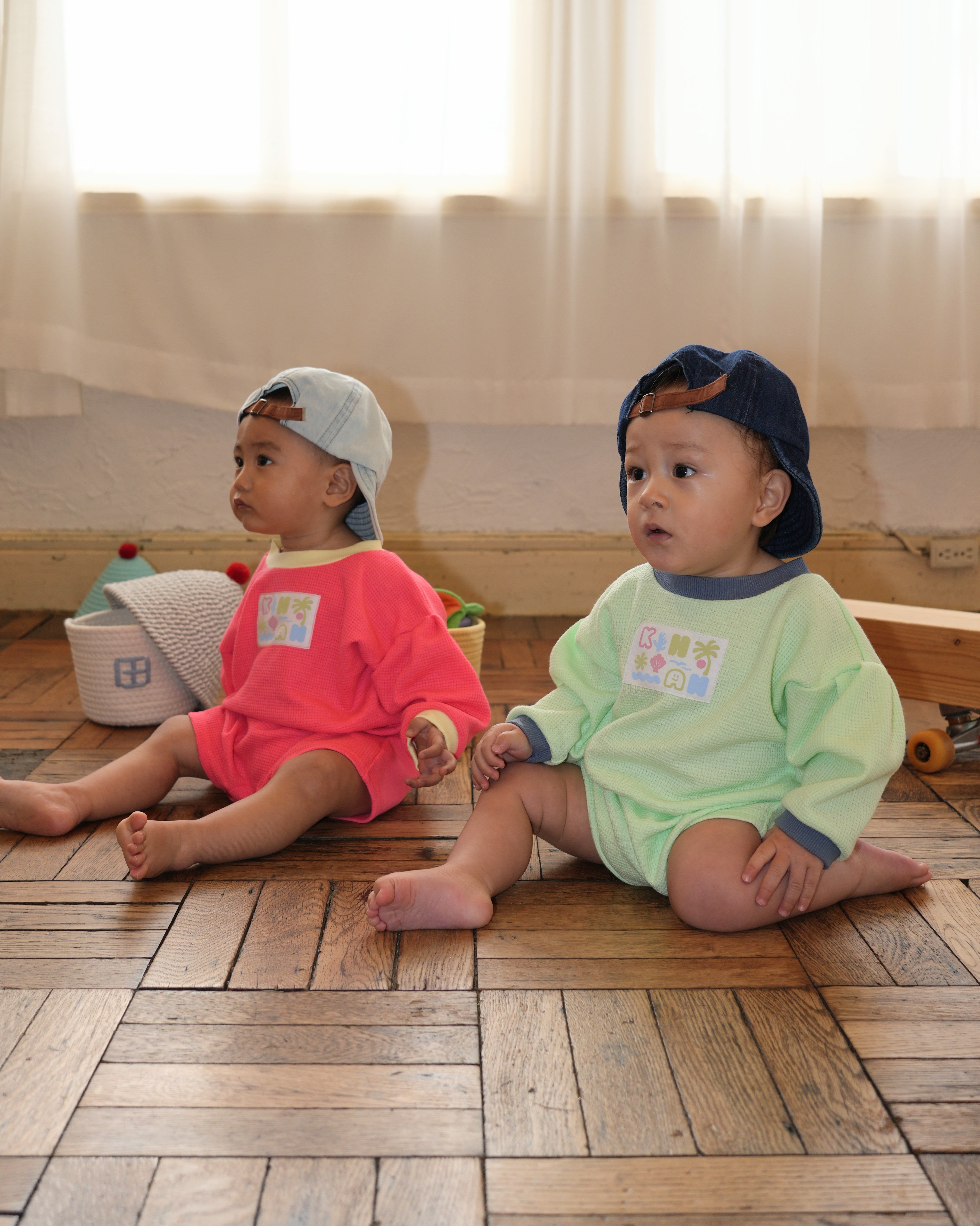 ネオンカラーロンパース【110202】（orange）