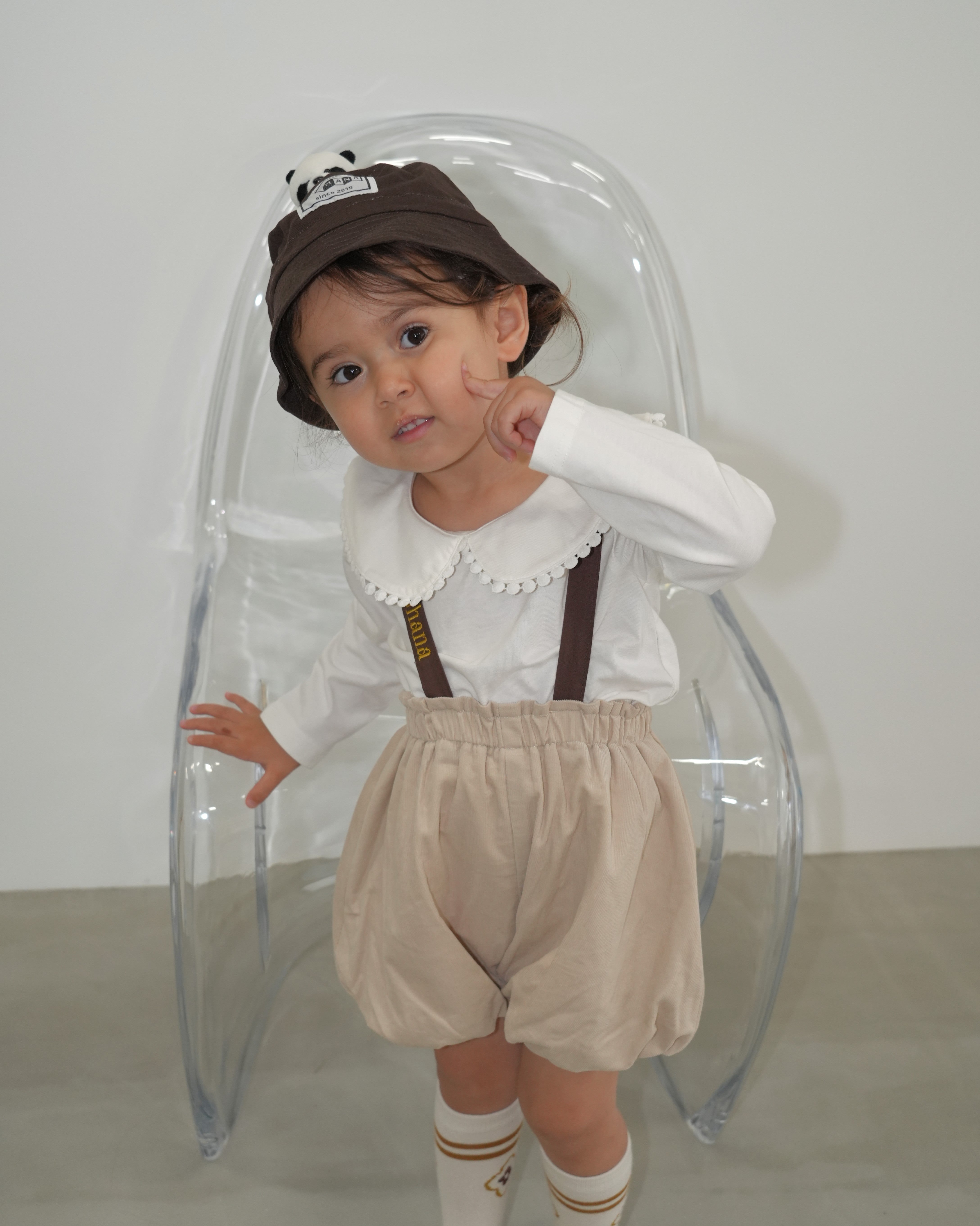 Shirt Cord Balloon Salopette【110414】 (beige)