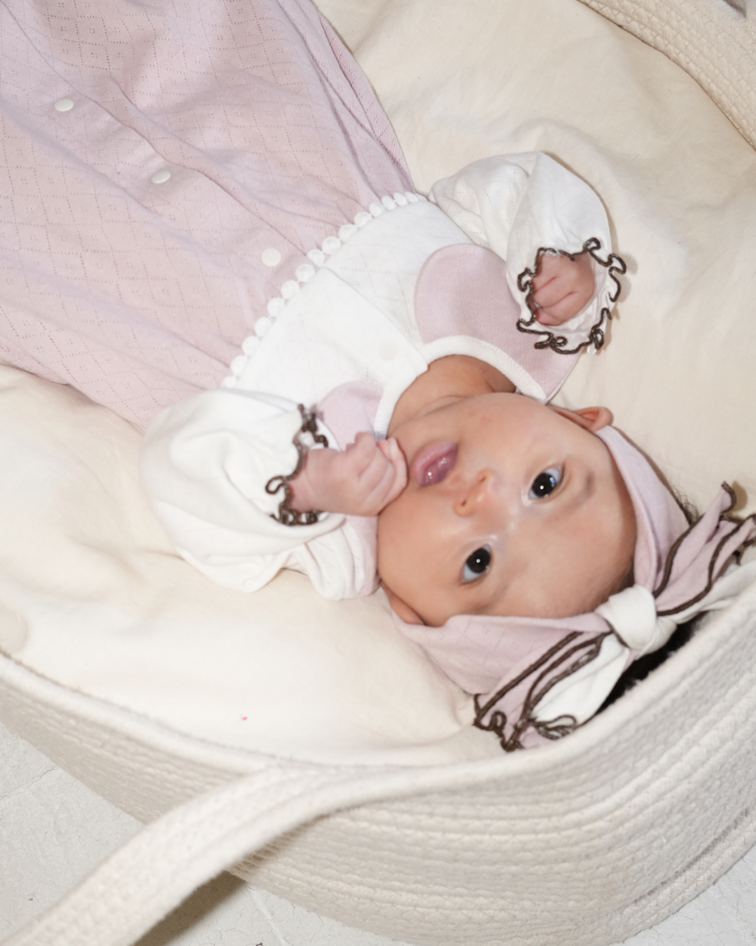 Eyelet Fraise Hair Band【110128】 (pink)