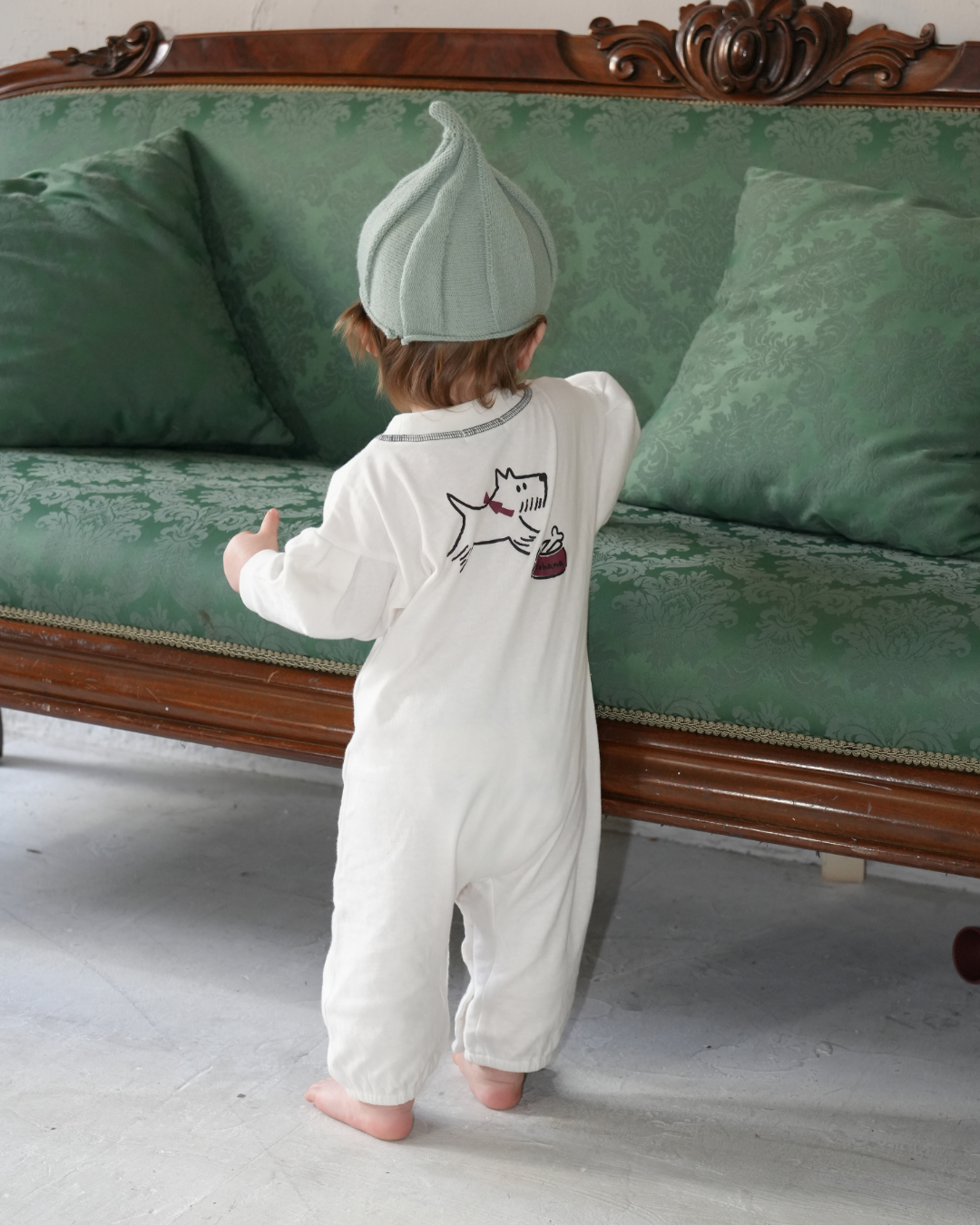 Dog Sweat Coverall【110122】（white）