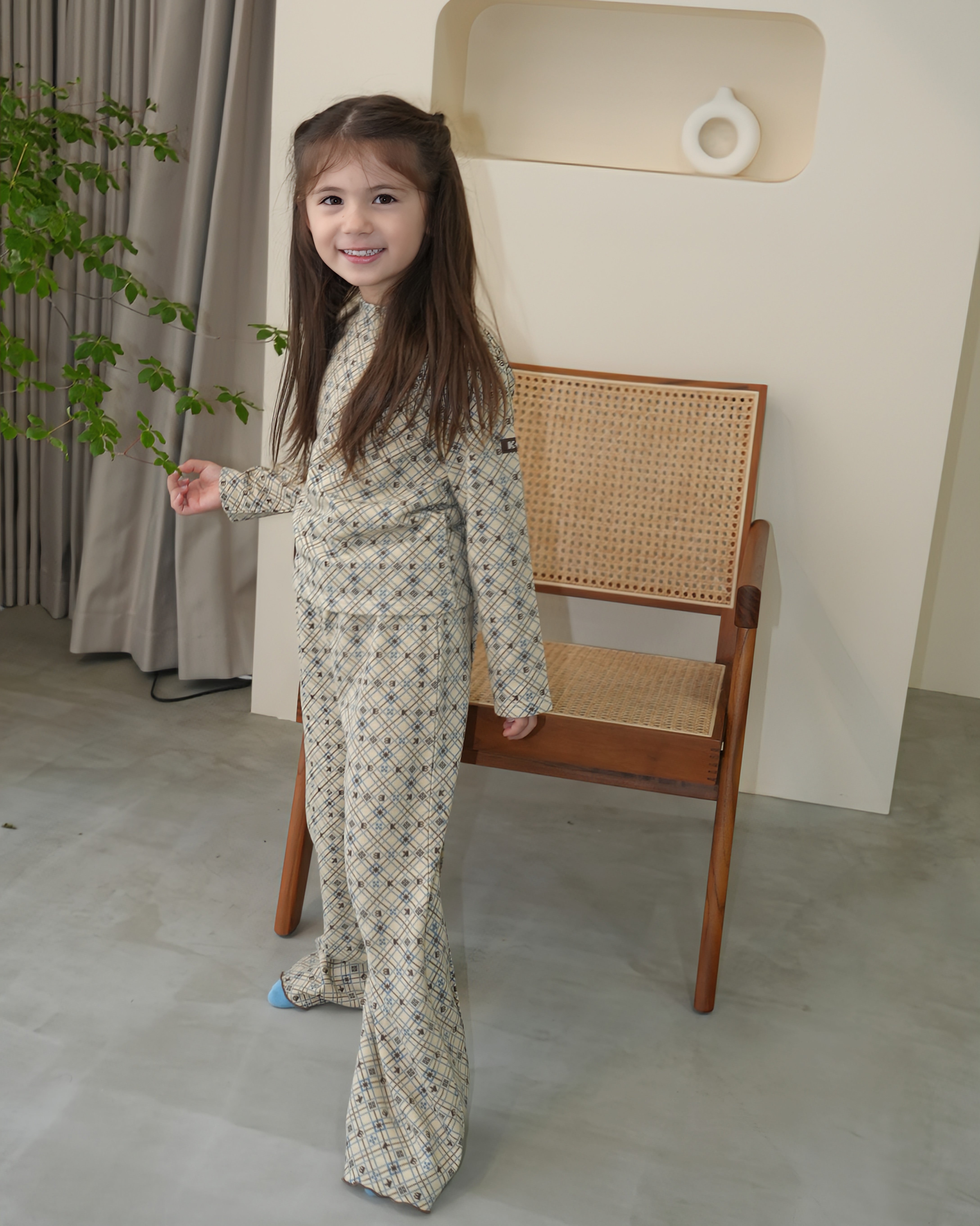 Pixel Art Wide Pants【110318】