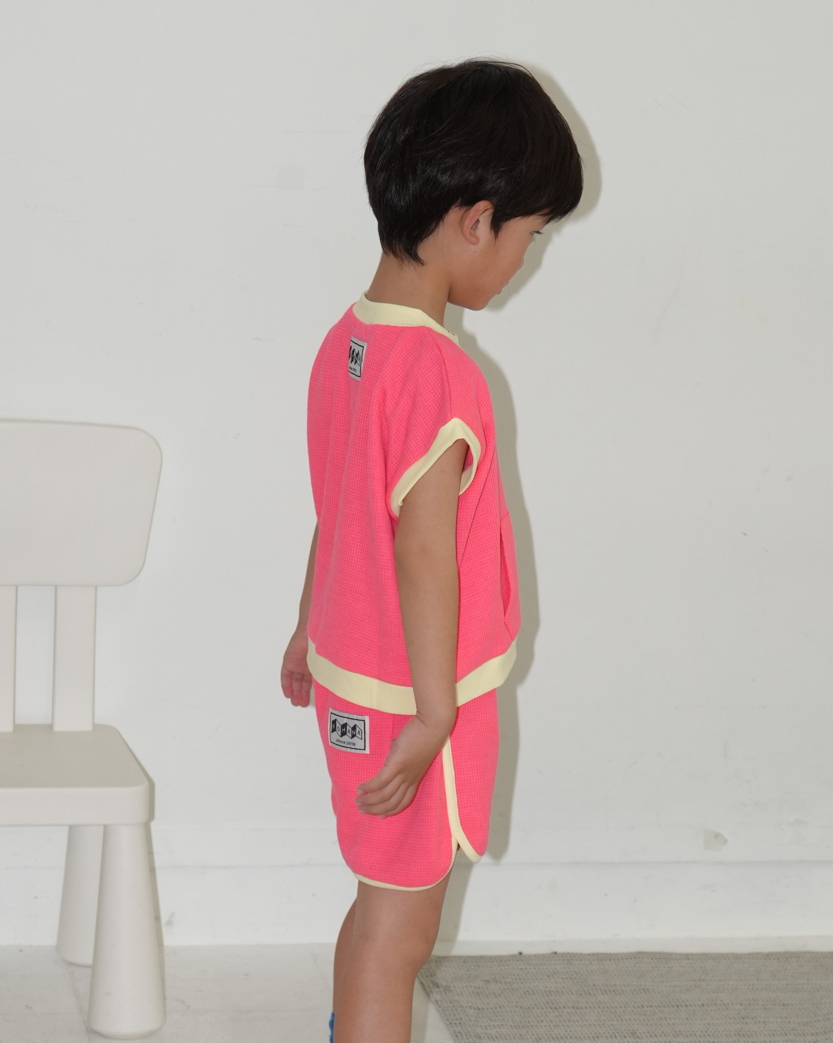 Neon Color Short Sleeve Sweatshirt【150018】 (OR)