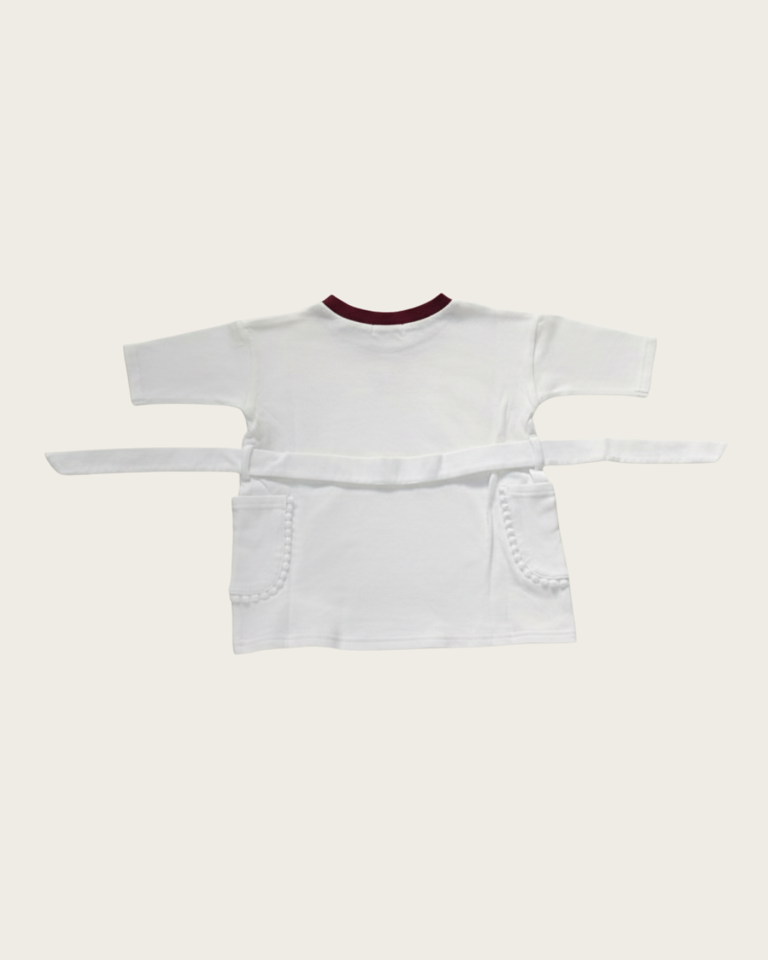 Botanical Embroidered T-Shirt One piece【110125】(white)