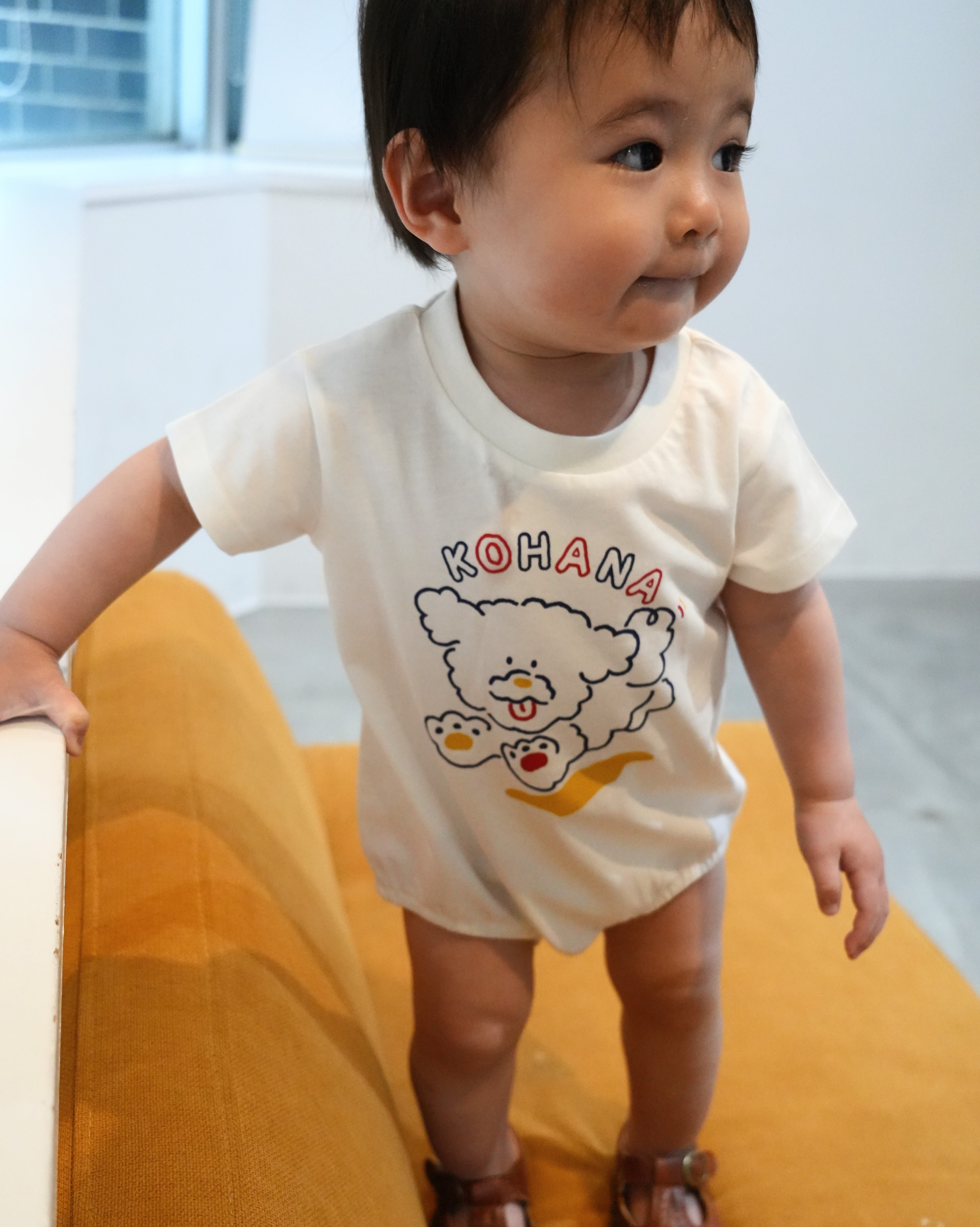Walking Dog Rompers【110063】 (White)