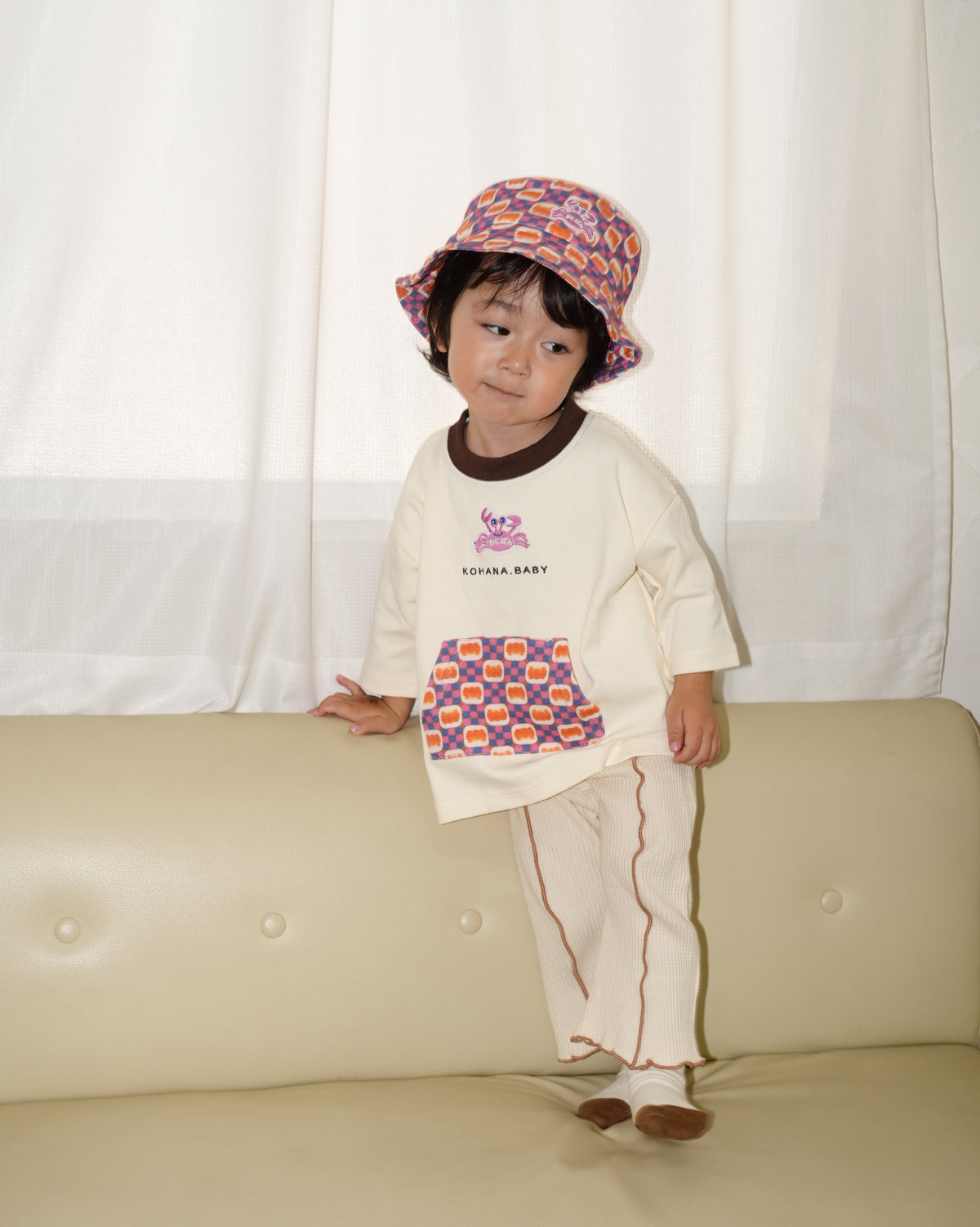 KOHANA × カニパン Pocket 3/4 Sleeve T-Shirt 【110428】