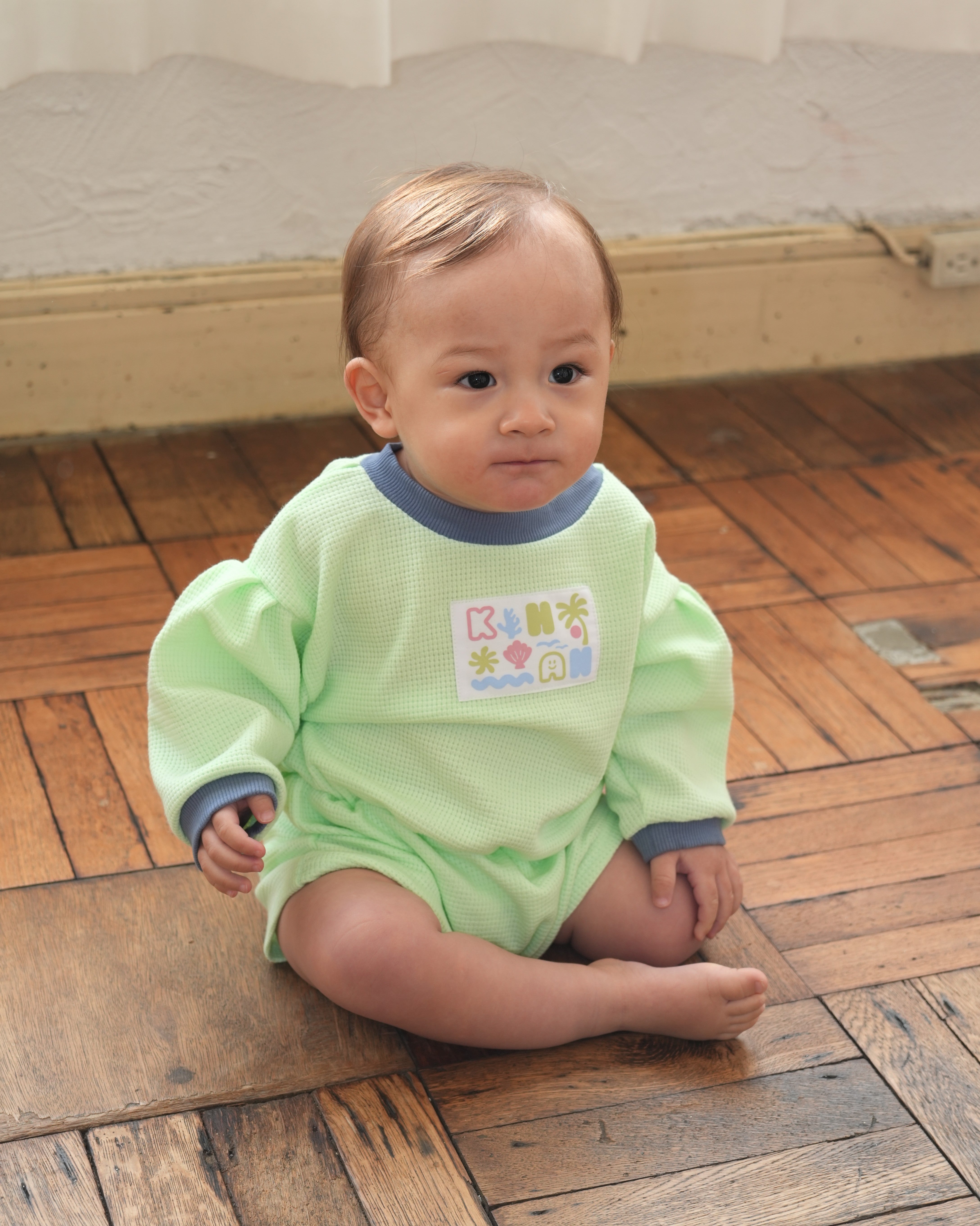 ネオンカラーロンパース【110202】（green）