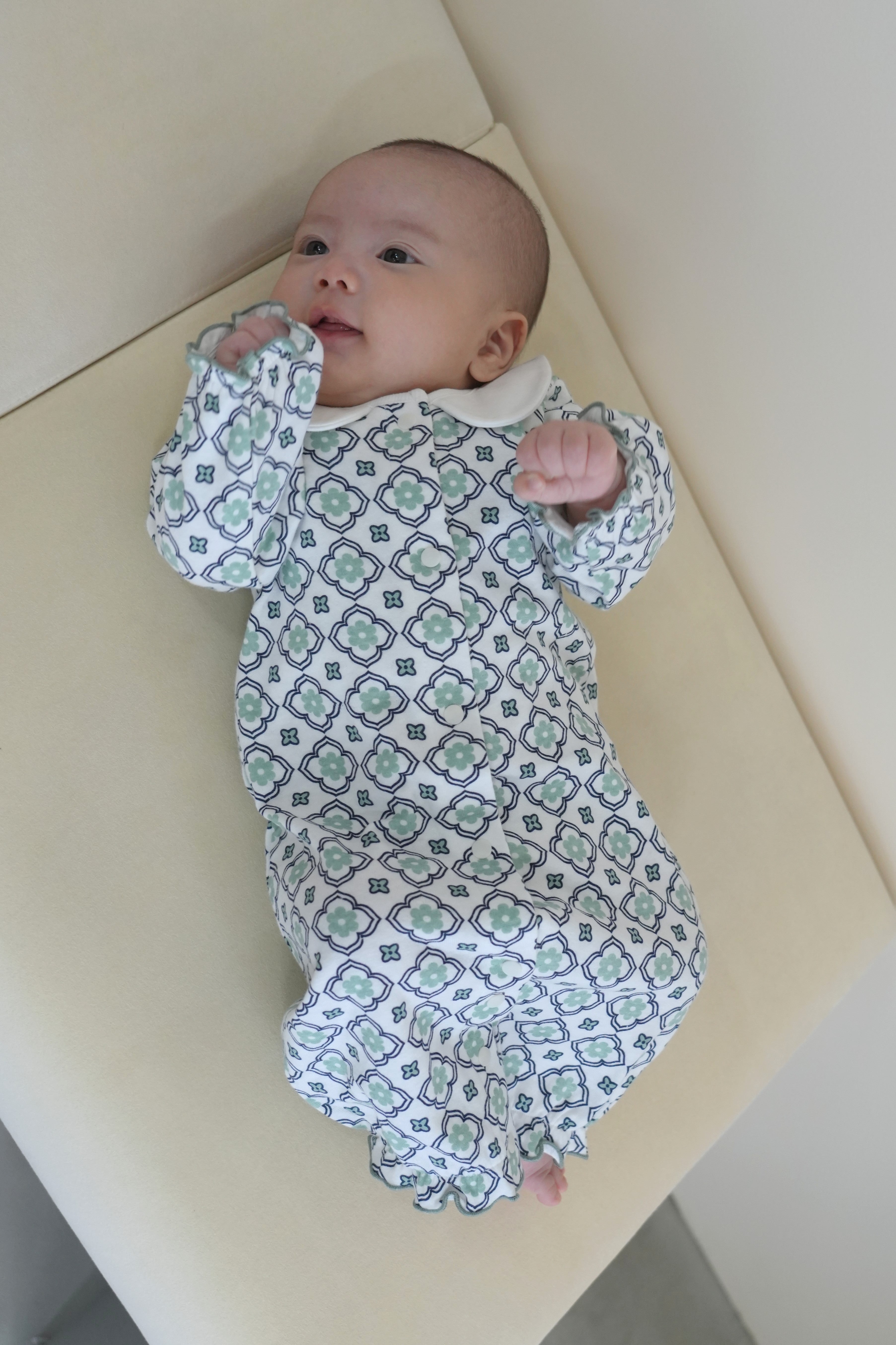Vintage Tile Pattern Two Way All【110110】 (green)