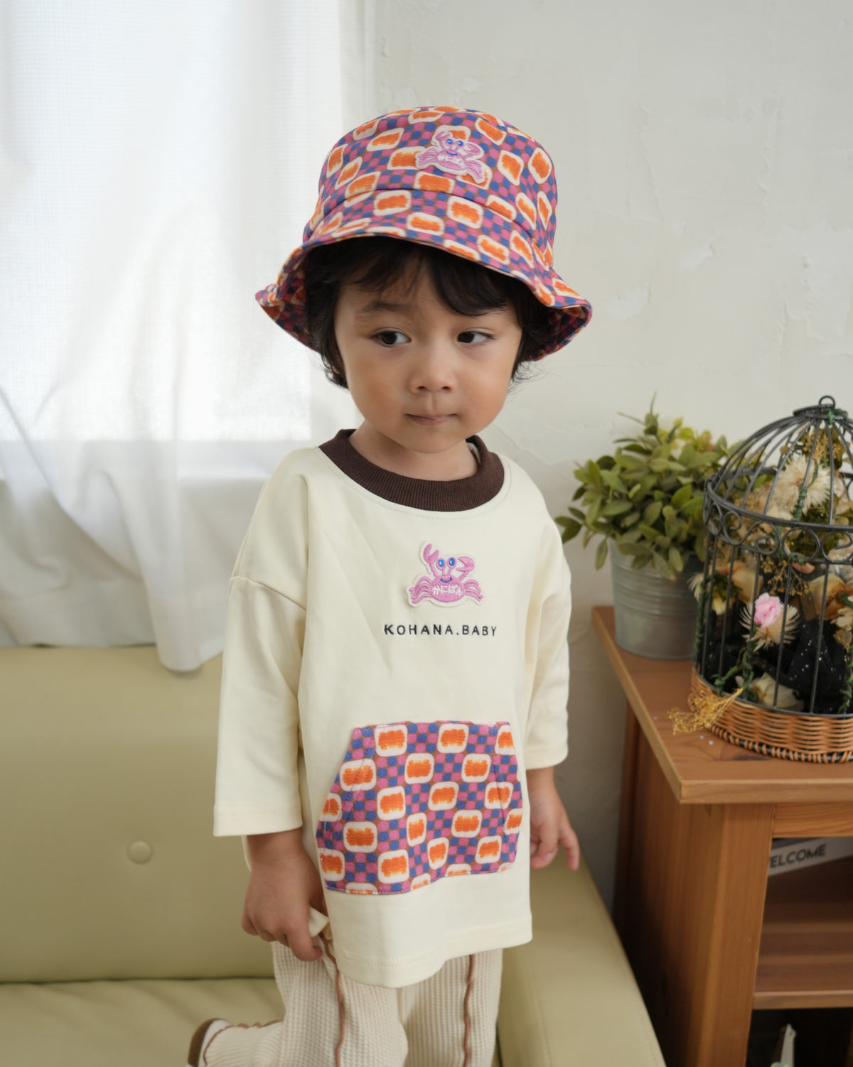 KOHANA × カニパン Pocket 3/4 Sleeve T-Shirt 【110428】