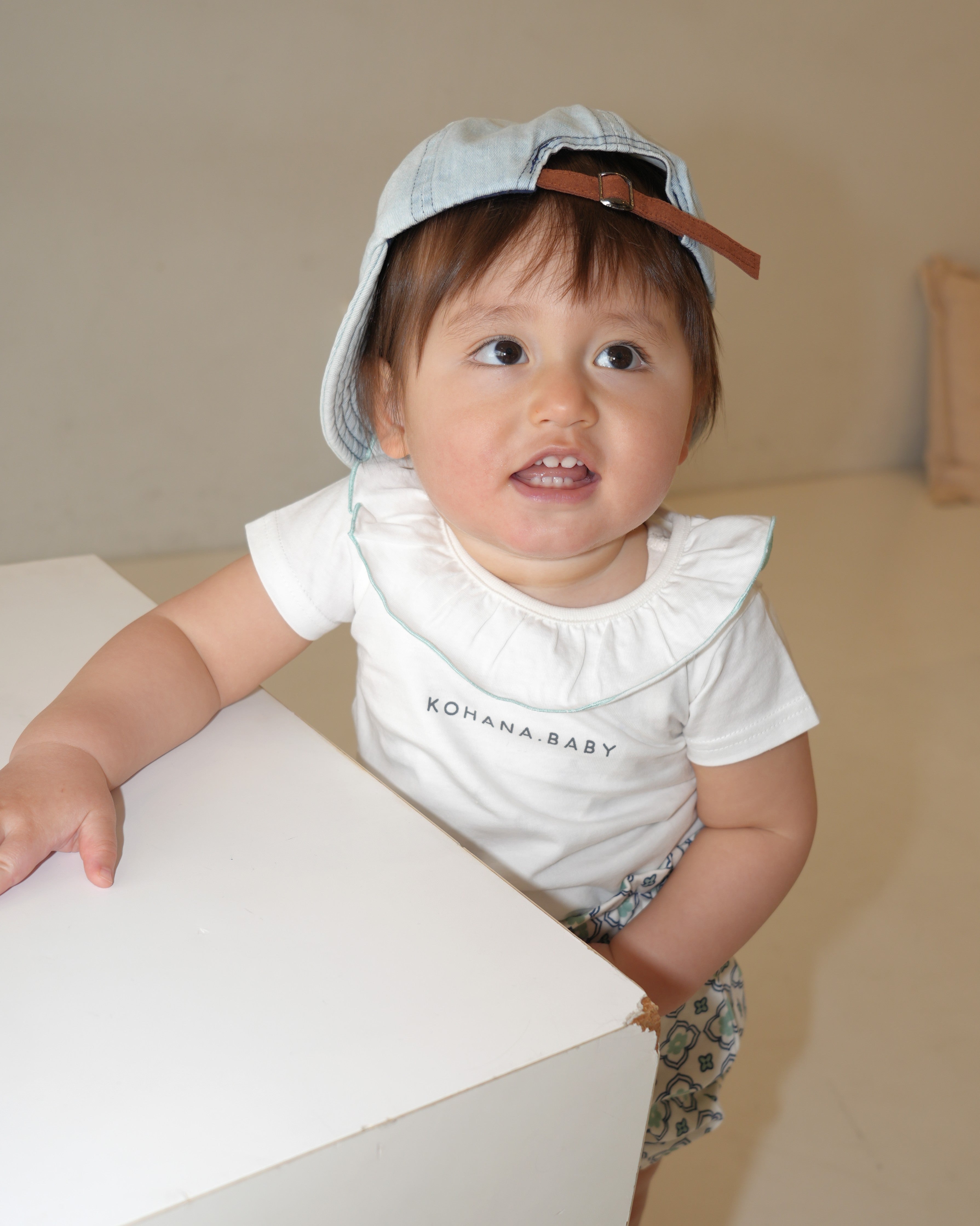 Vintage Tile Ruffle Collar T-Shirt Set【110223】 (Green)