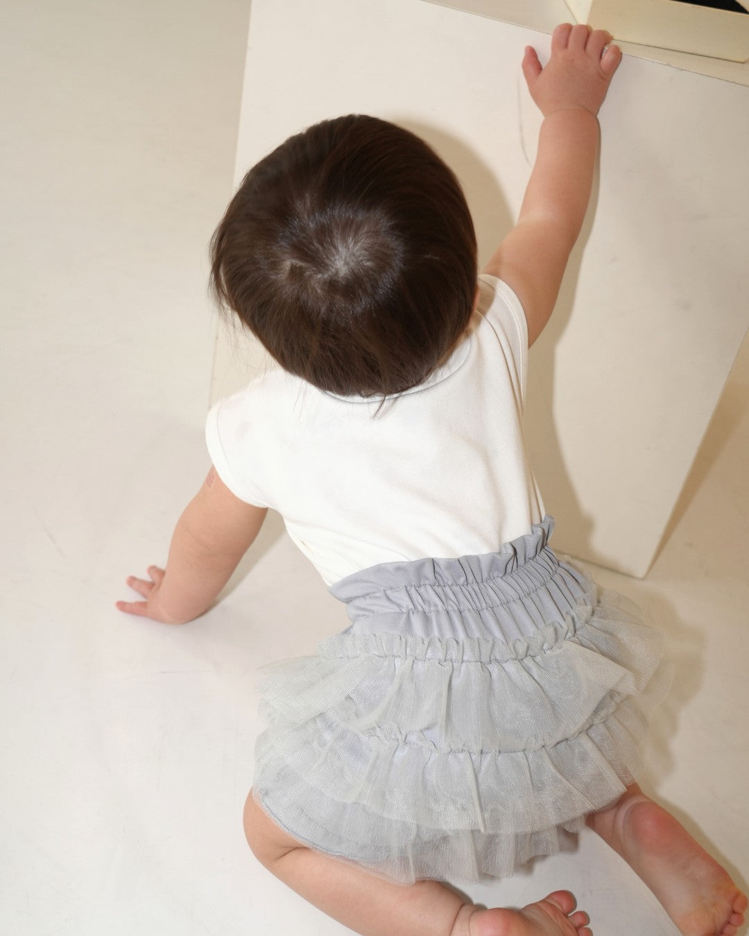 Sheer Tulle Ruffle Bloomer Pants【110281】 (Blue)
