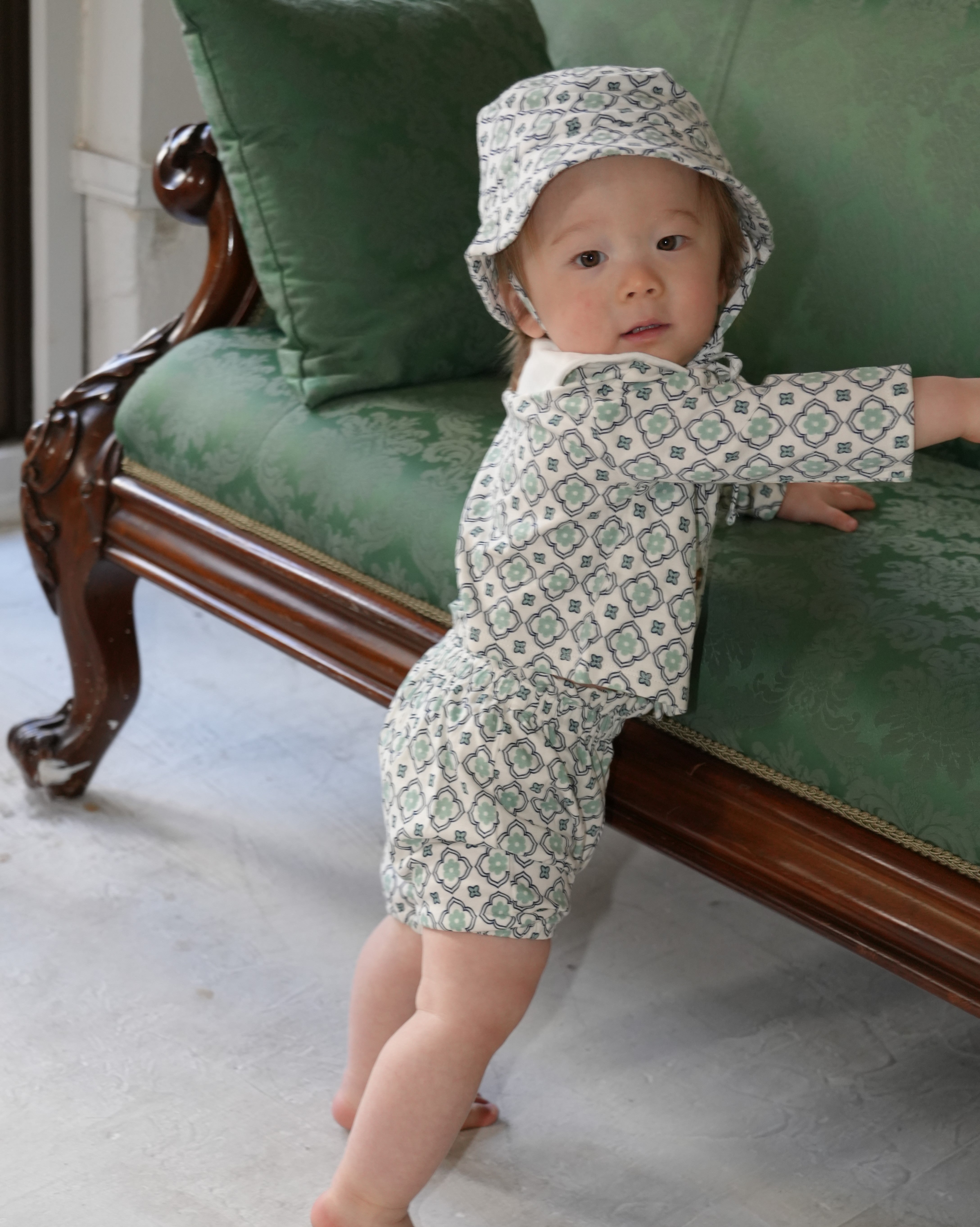 Vintage Pattern Round Collar Set up【110054】