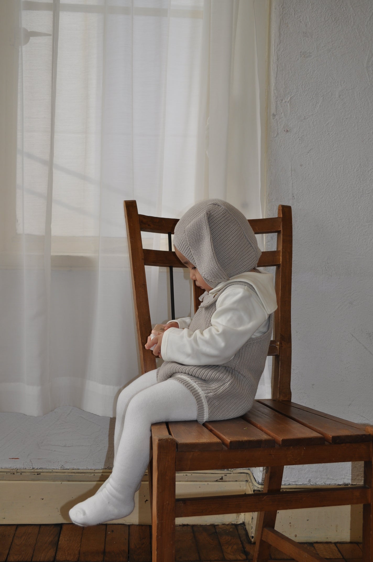 Rabbit Knit Three Piece(gray)