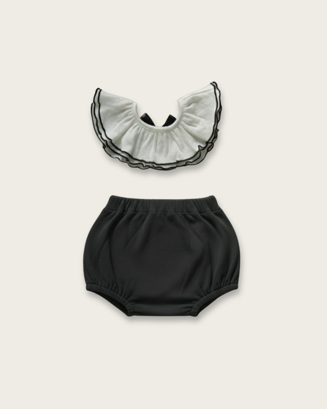 Classical Detachable Collar Pumpkin Pants Two Piece Set【110126】