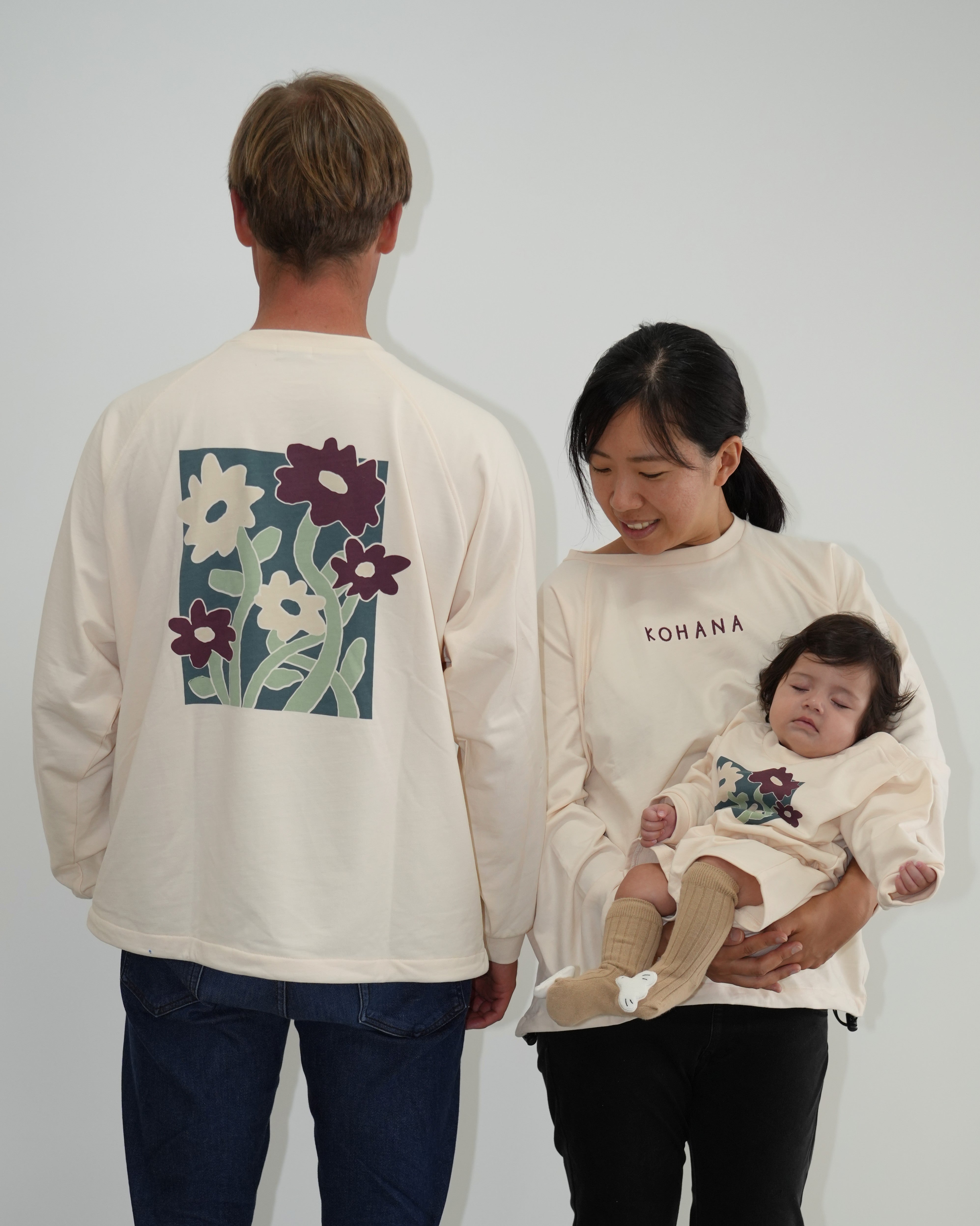 Floral Design Sweat Romper
【110371】