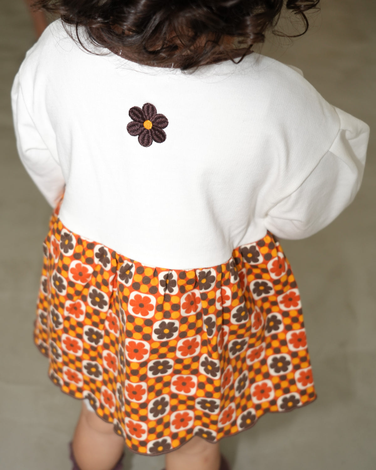 Retro Dot Flower Skirt Rompers【110304】