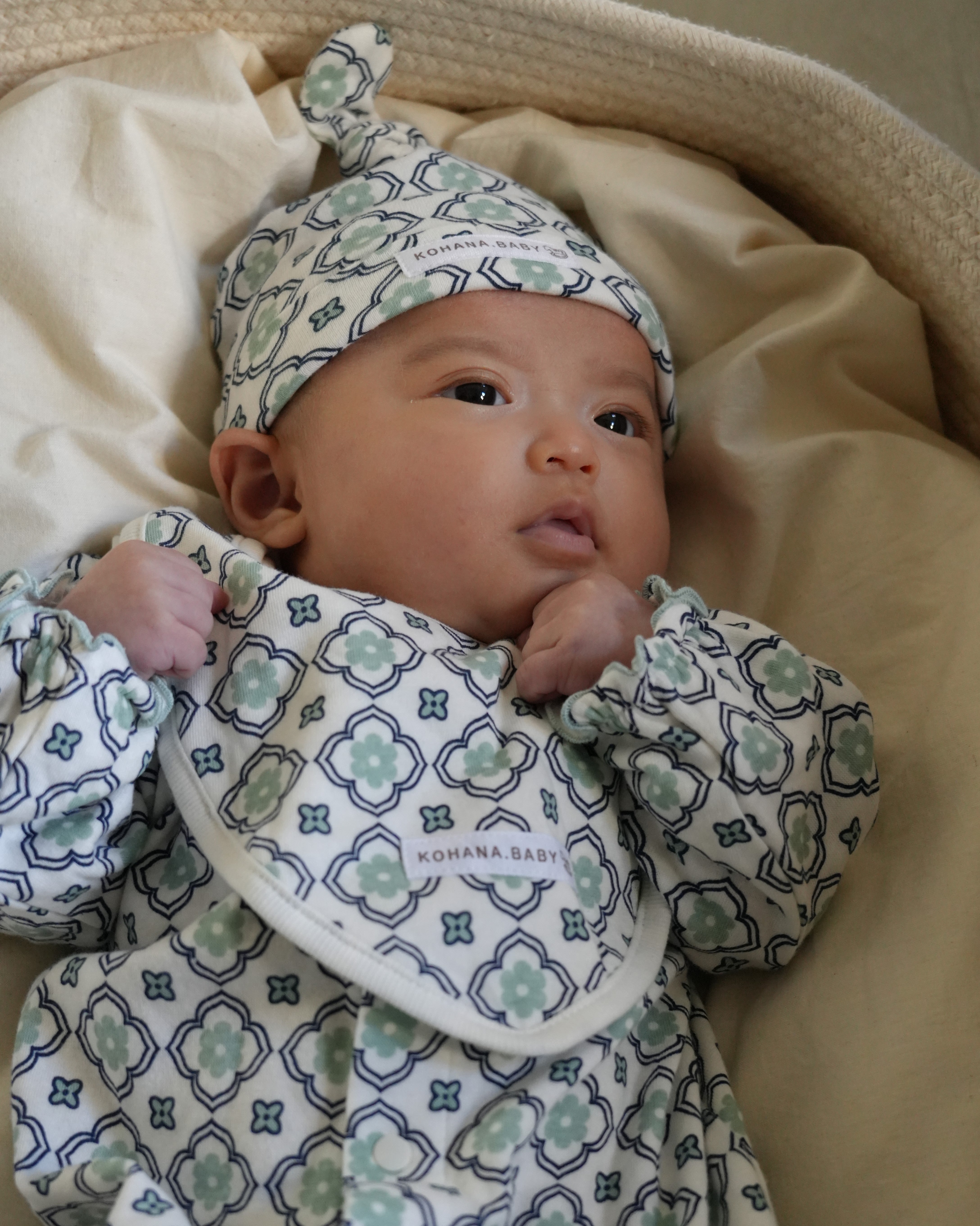 Vintage Tile Pattern Bib【110114】