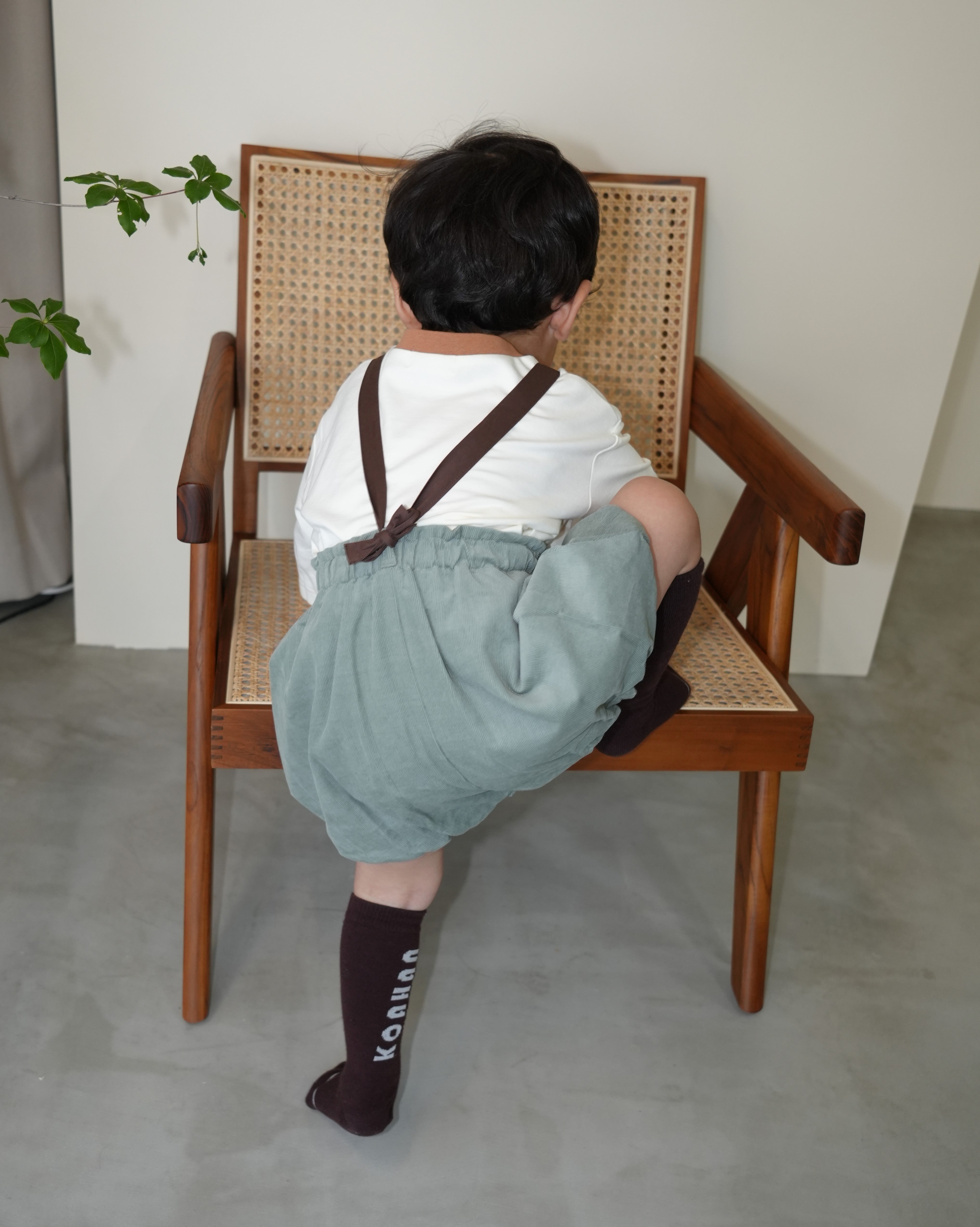 Shirt Cord Balloon Salopette【110414】 (green)