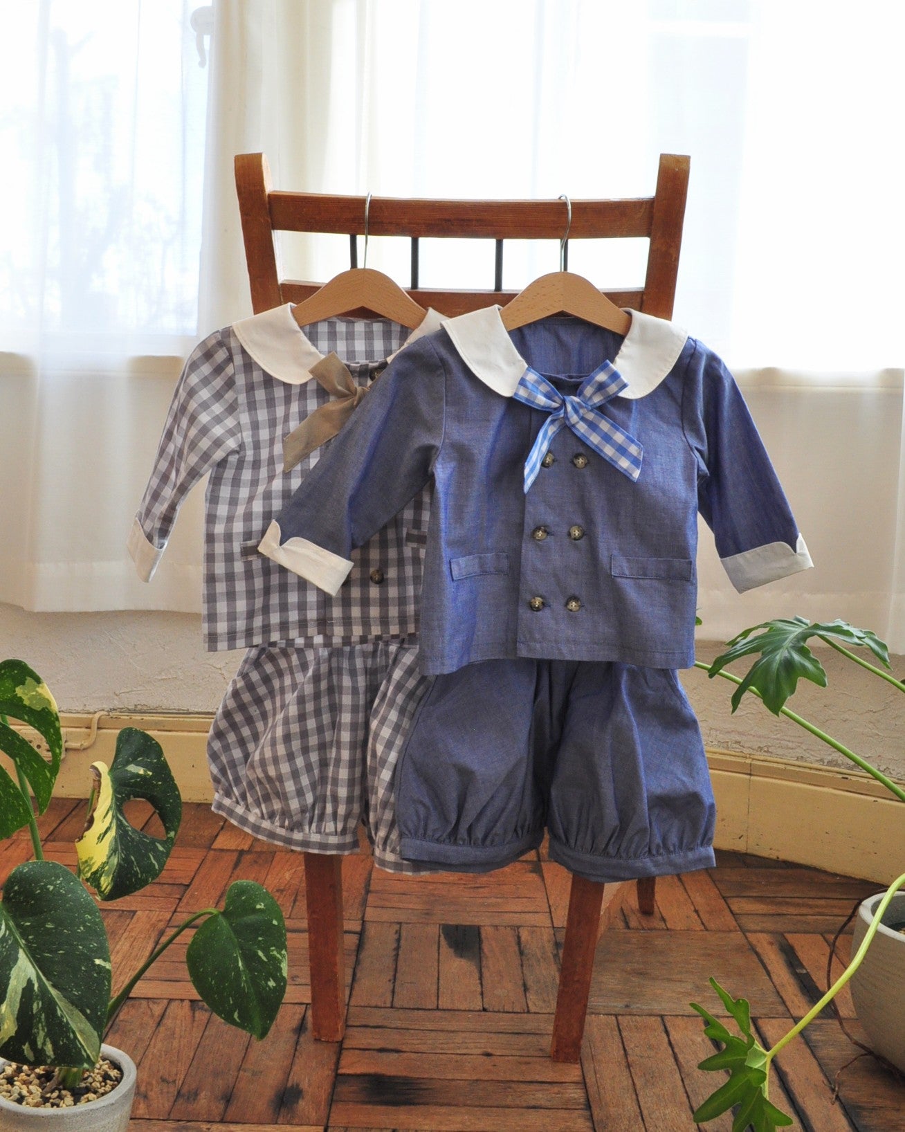 セーラーカラーセットアップ【110044】（blue）