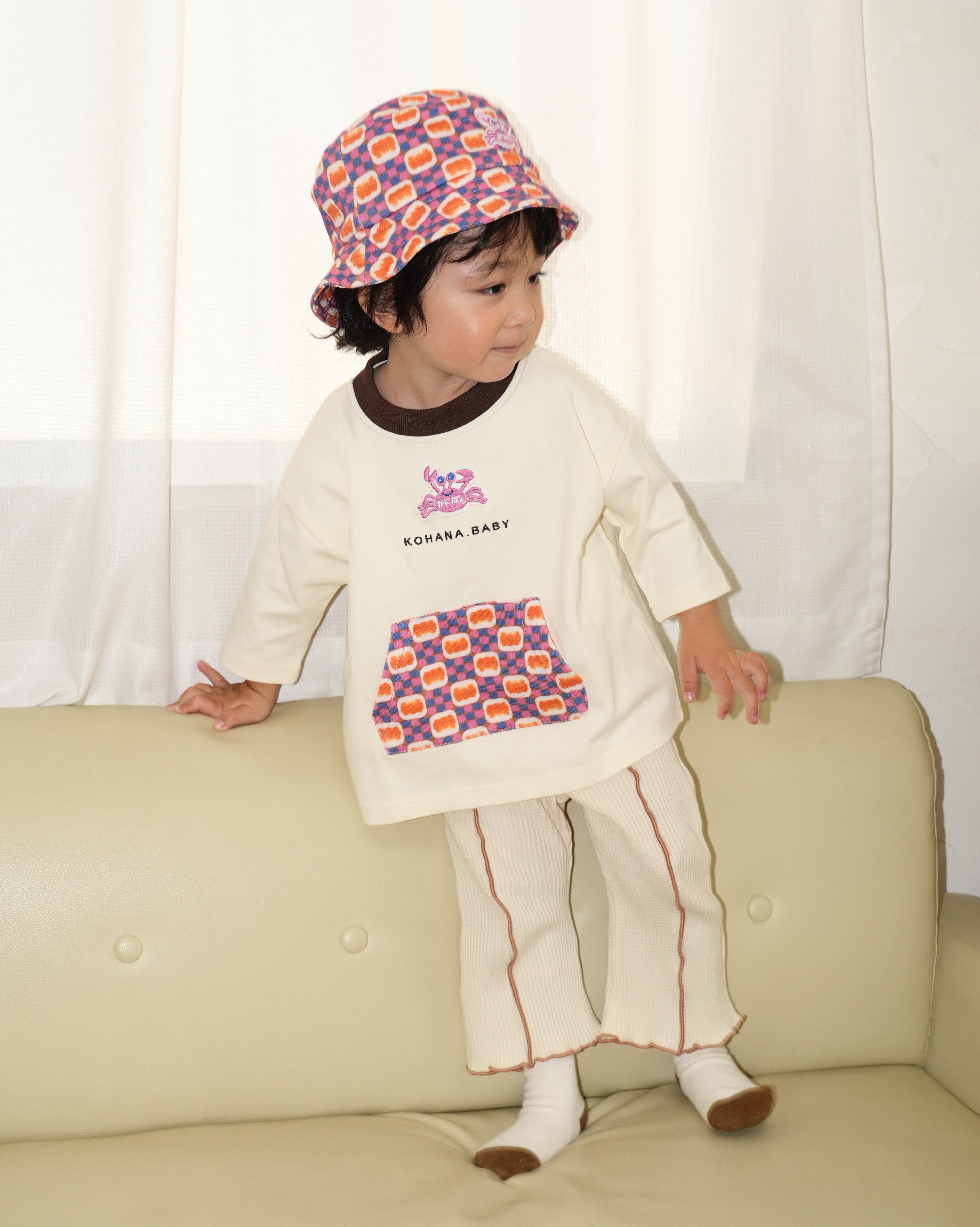 KOHANA × カニパン Pocket 3/4 Sleeve T-Shirt 【110428】