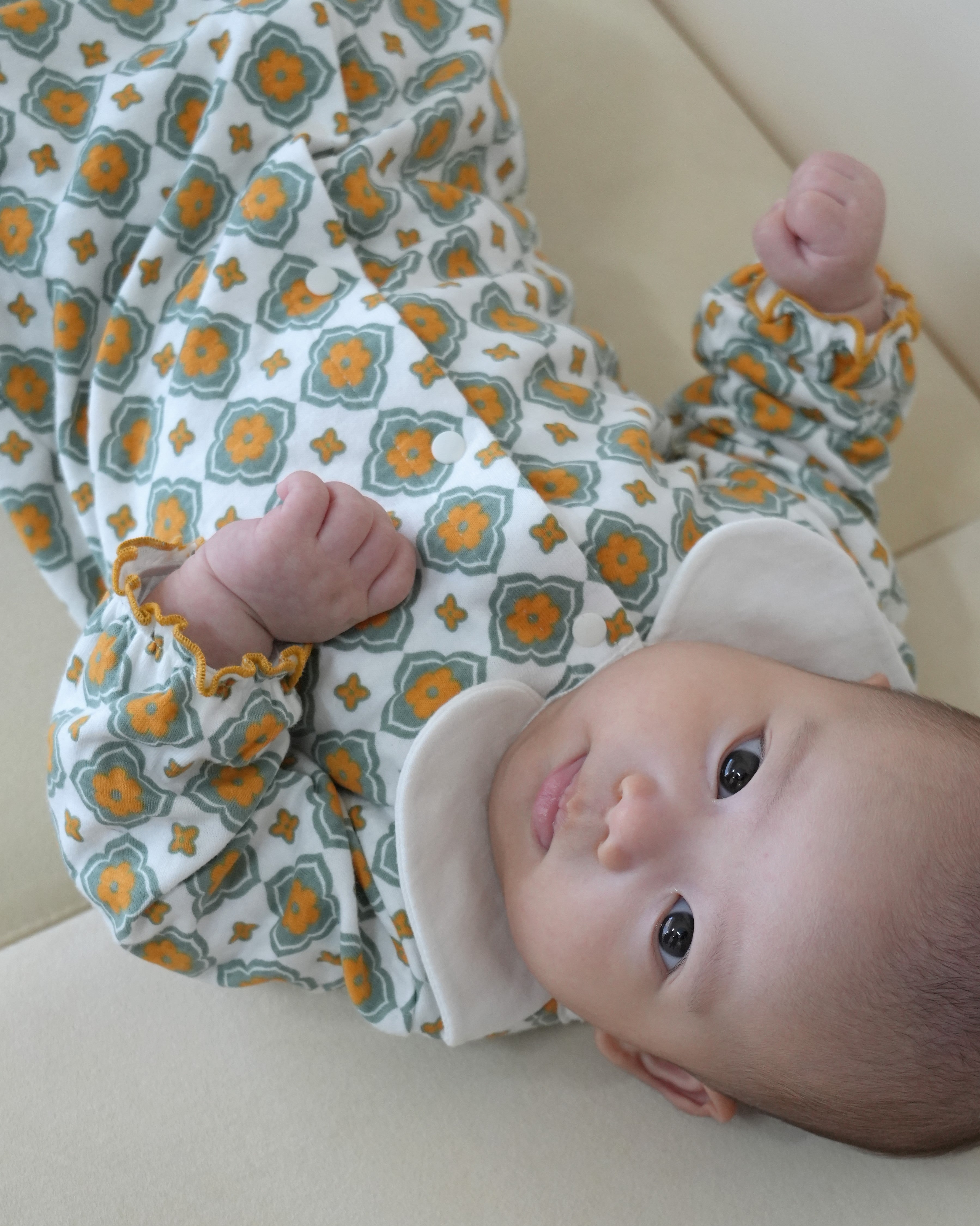 Vintage Tile Pattern Two Way All【110110】 (orange)