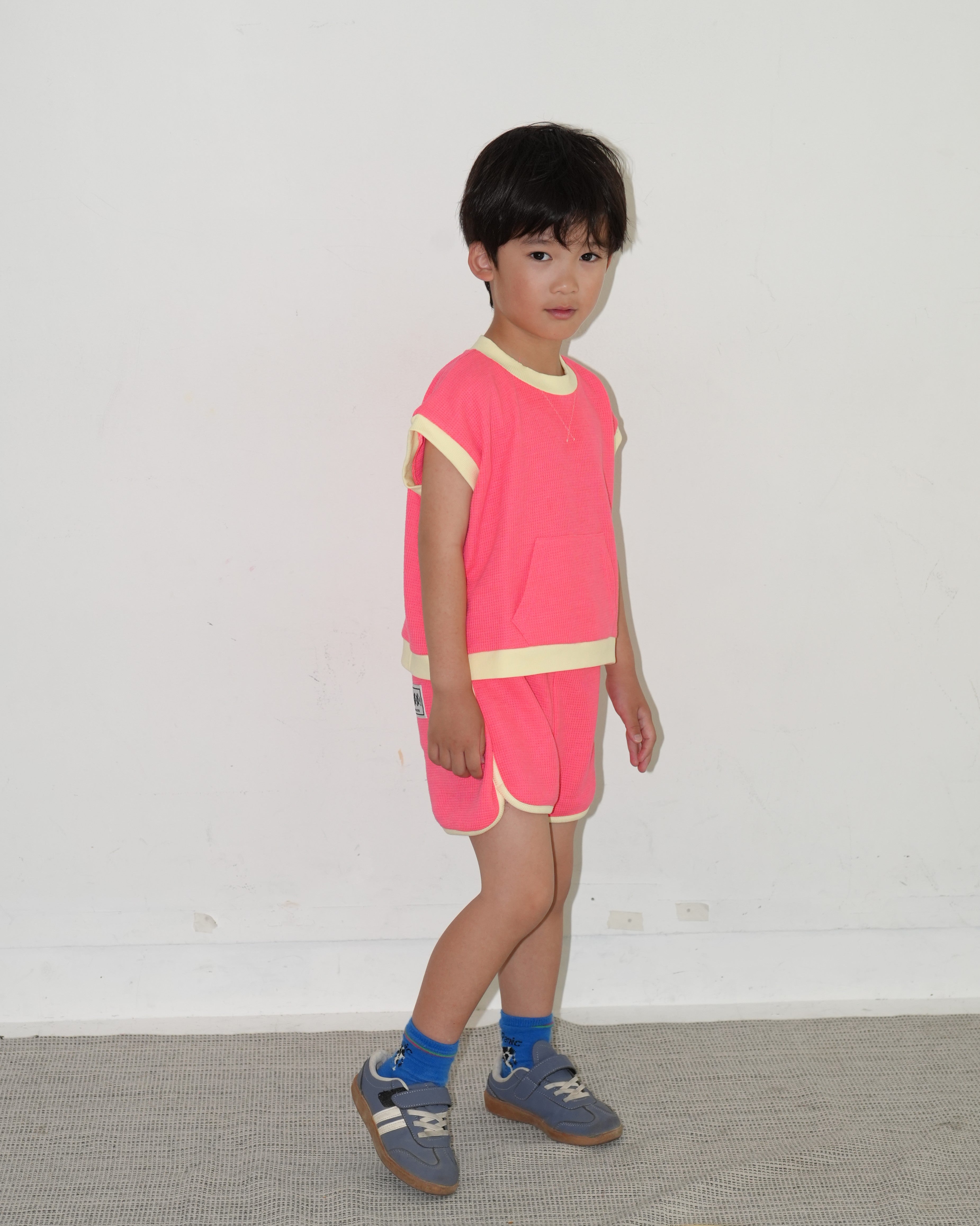 Neon Color Short Sleeve Sweatshirt【150018】 (OR)