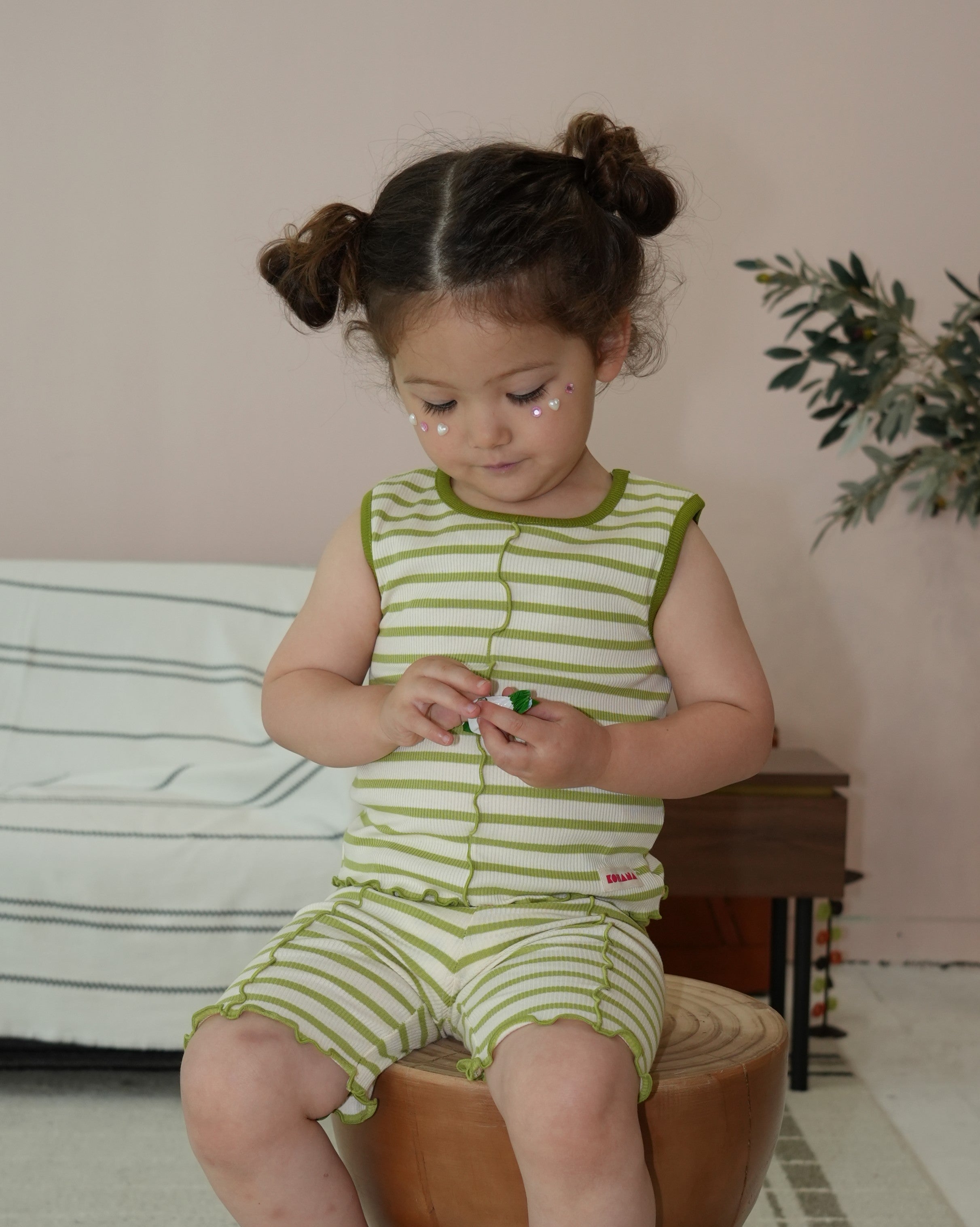 Striped Mellow Tank Top【150015】 (LGR)