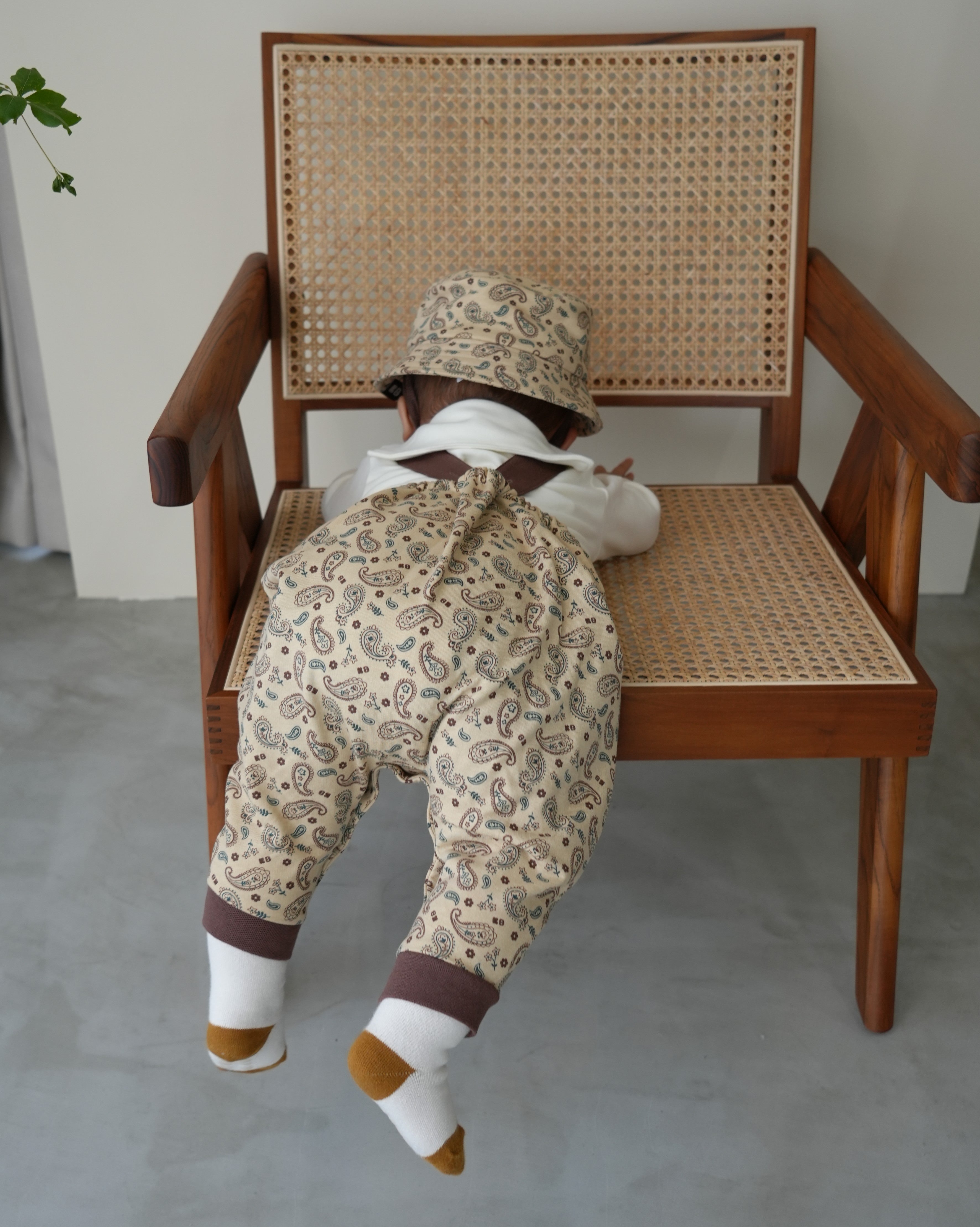 Floral Paisley Overalls【110341】