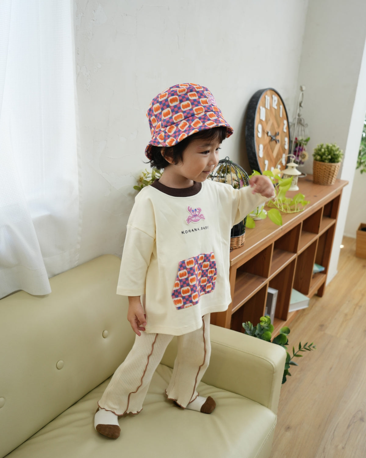 KOHANA × カニパン Pocket 3/4 Sleeve T-Shirt 【110428】
