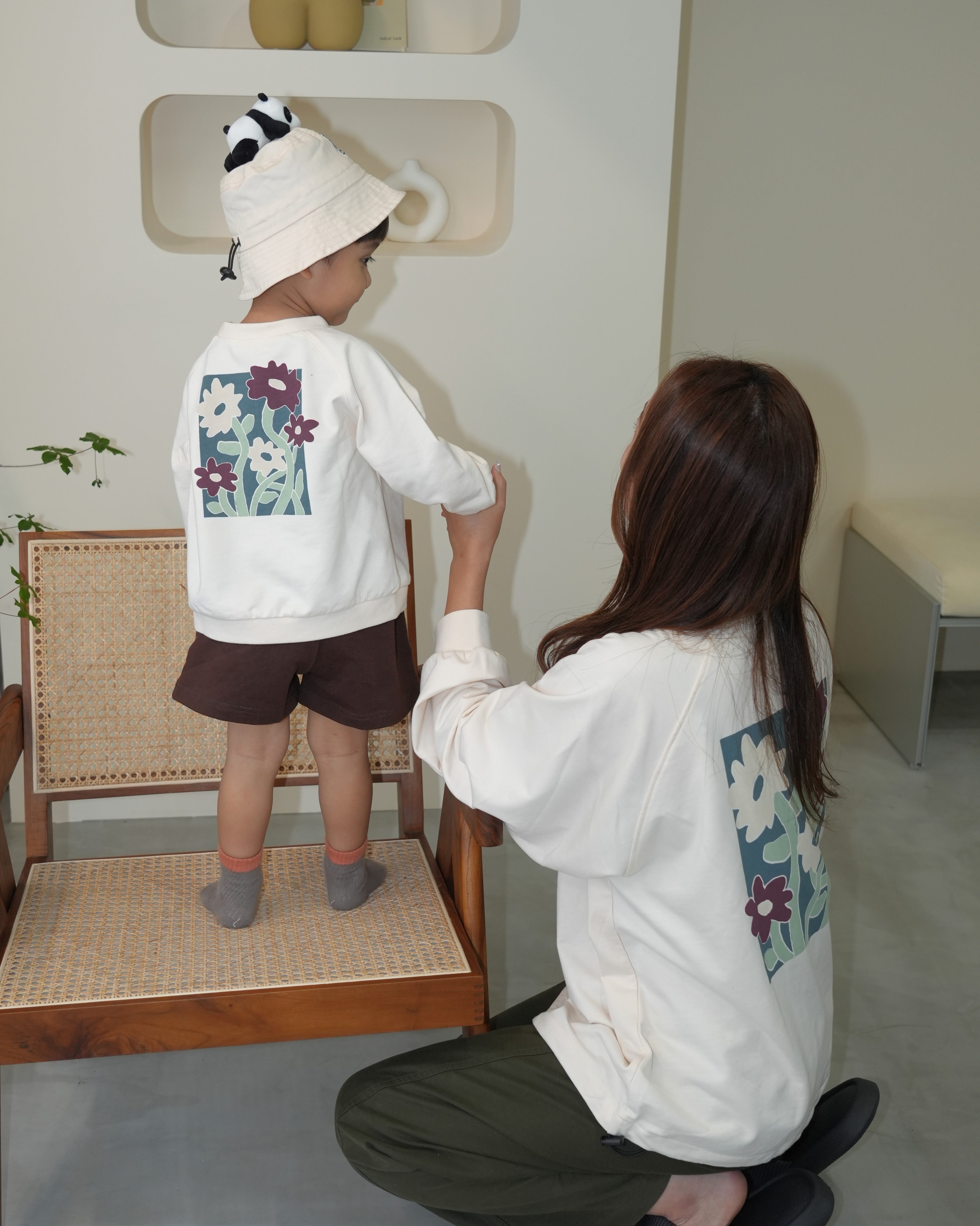 Floral Design Sweatshirt【110373】(大人用)