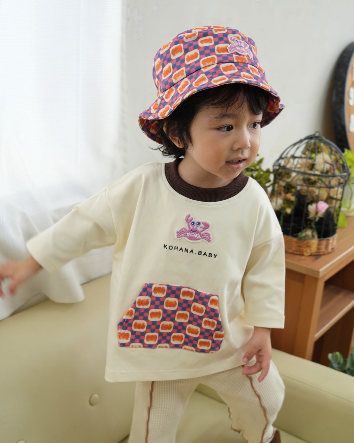 KOHANA × カニパン Pocket 3/4 Sleeve T-Shirt 【110428】