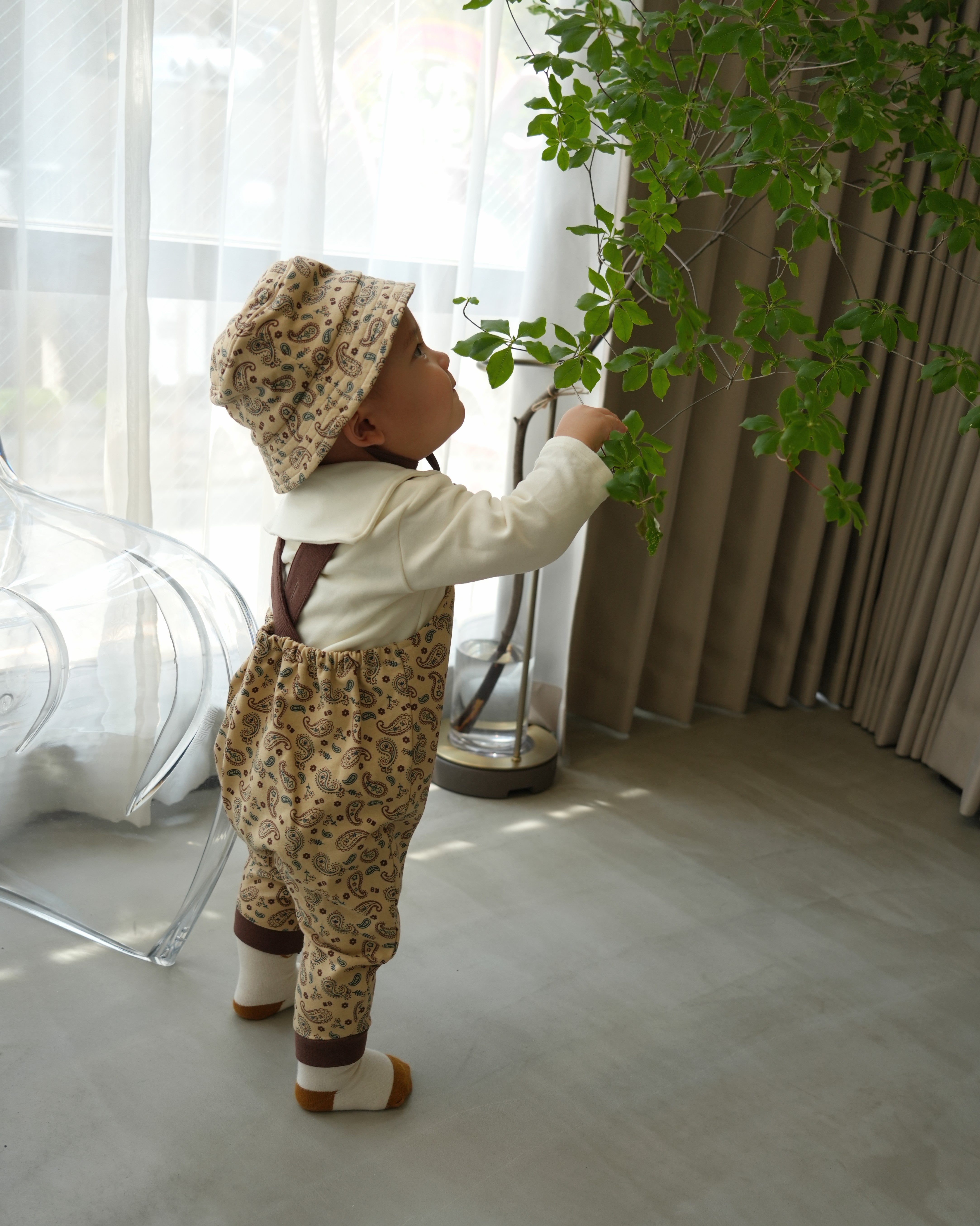 Floral Paisley Overalls【110341】