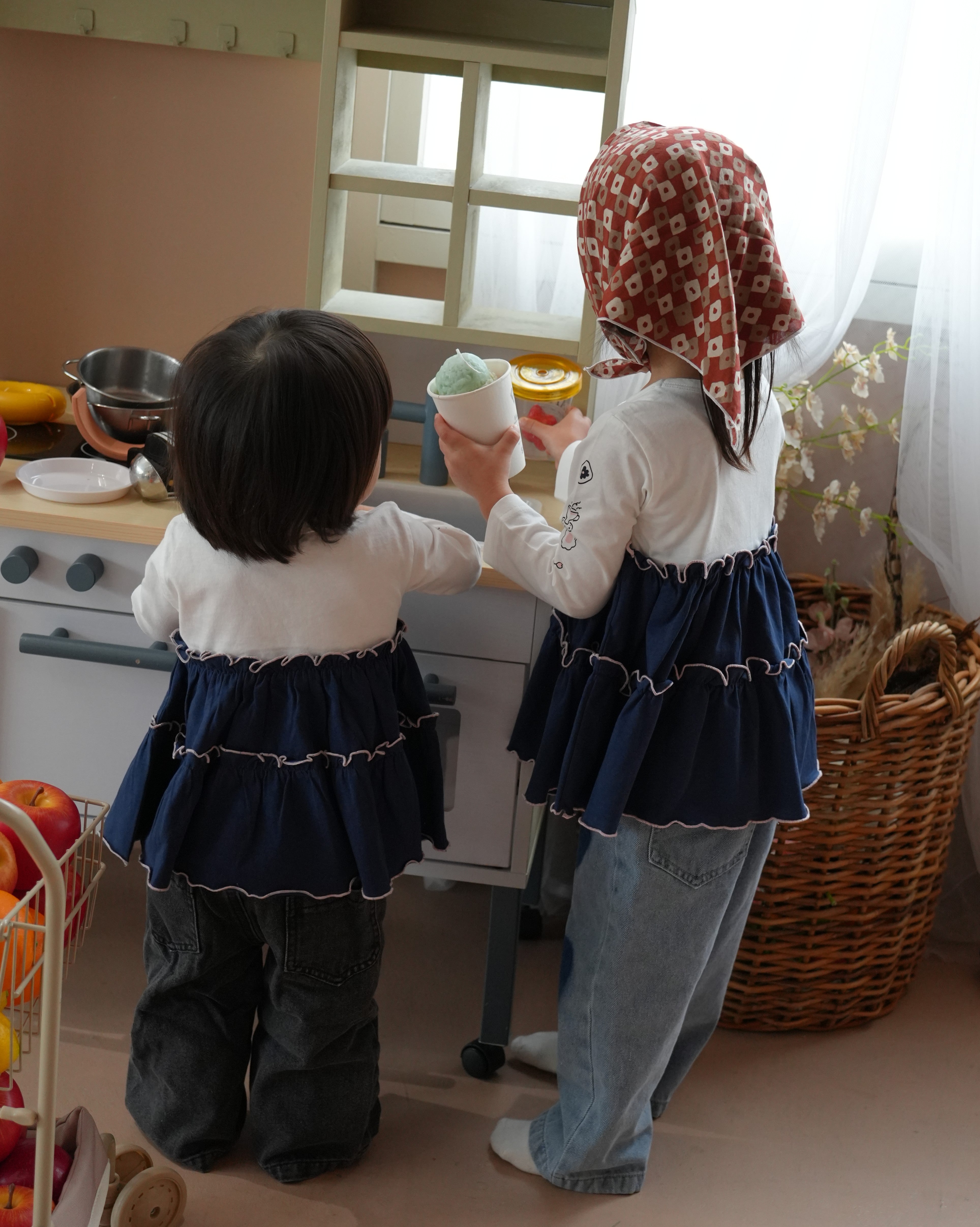 Country Style Tiered Merrow Tunic【110136】