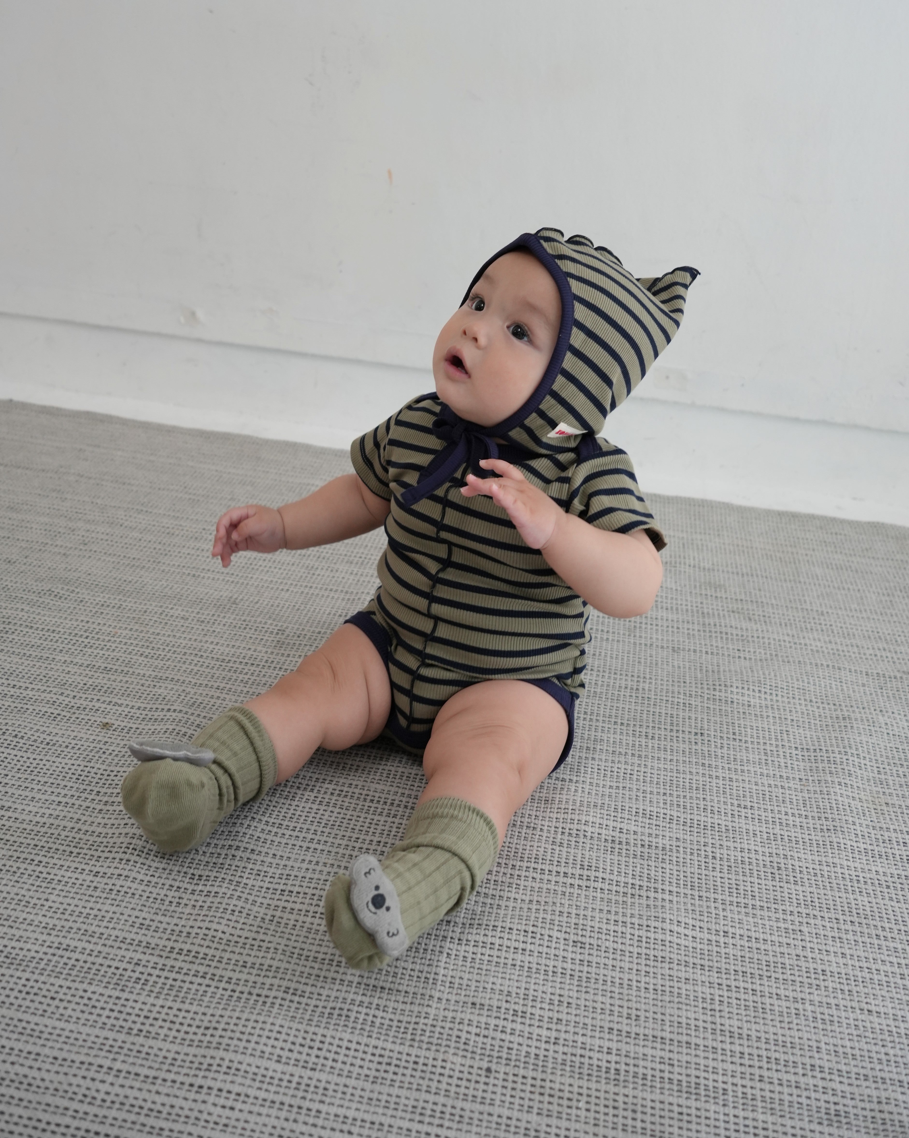 Striped Merrow Rompers【150013】 (DGR)