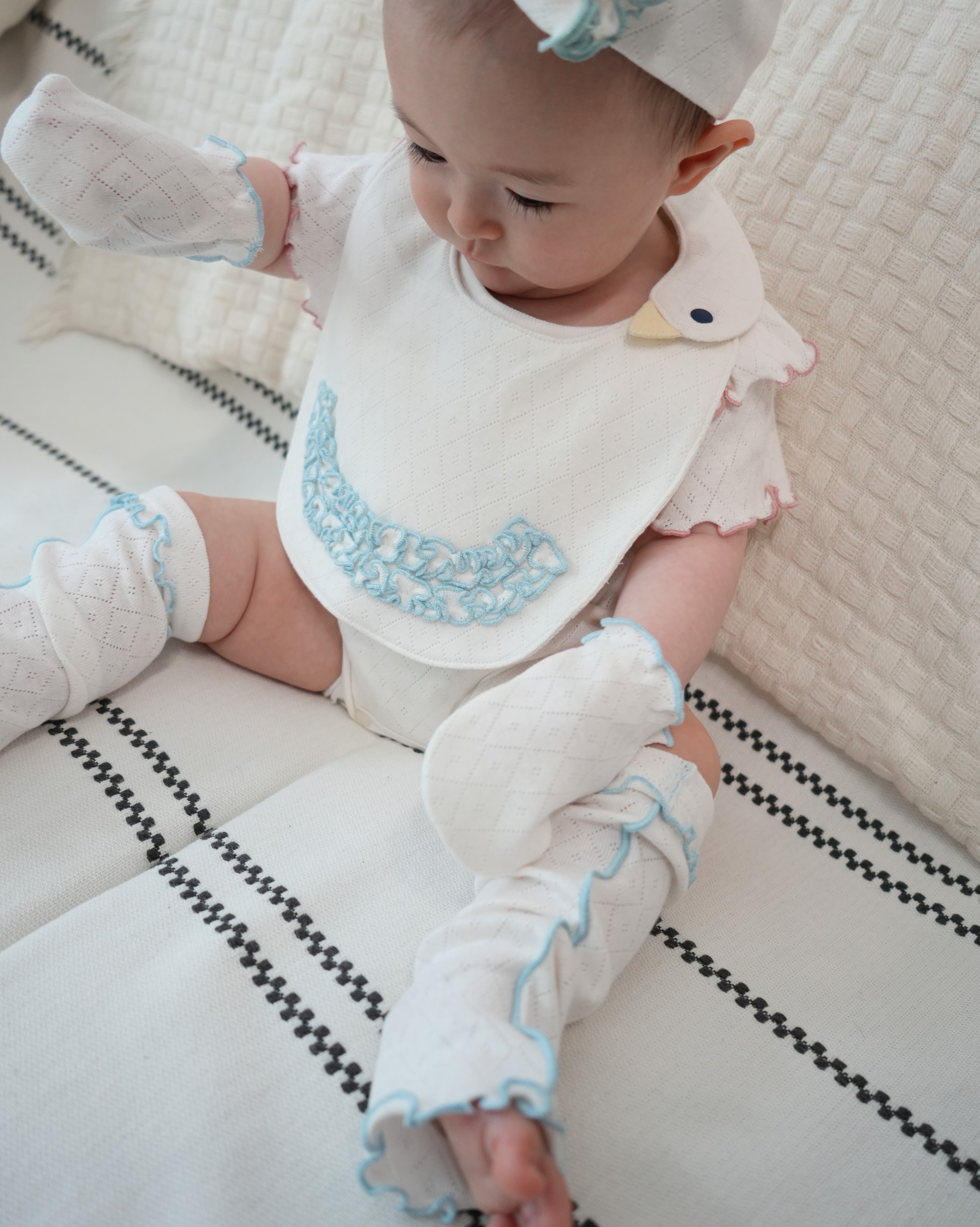 Eyelet Rib Baby Gift Set【150009】