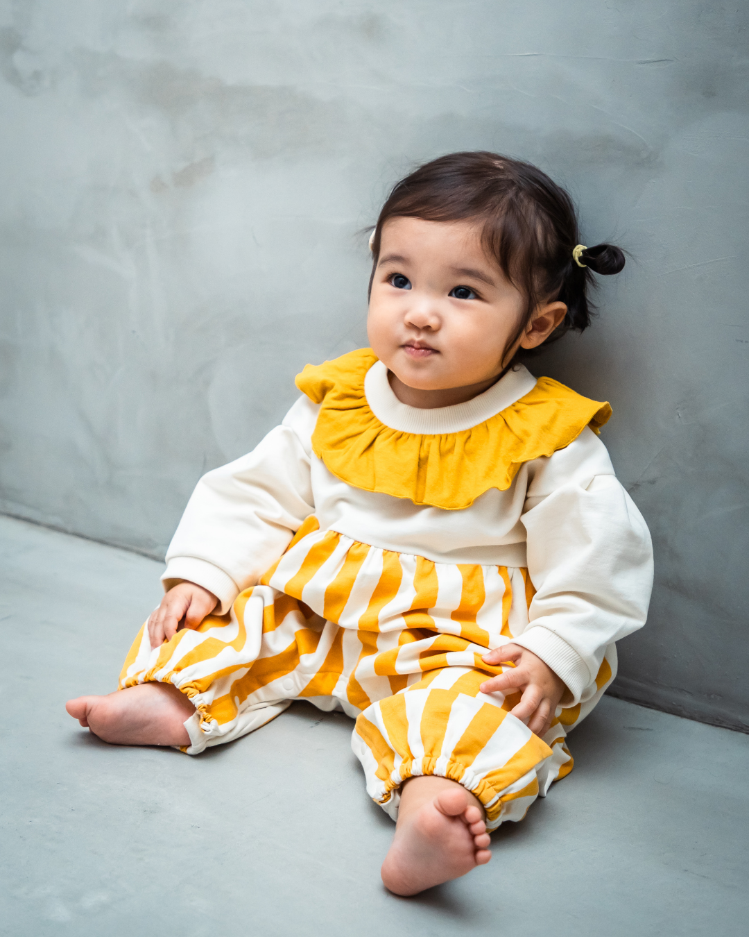 (Pre-order item) Circus Sweat Coverall [110078] (Mustard) 
