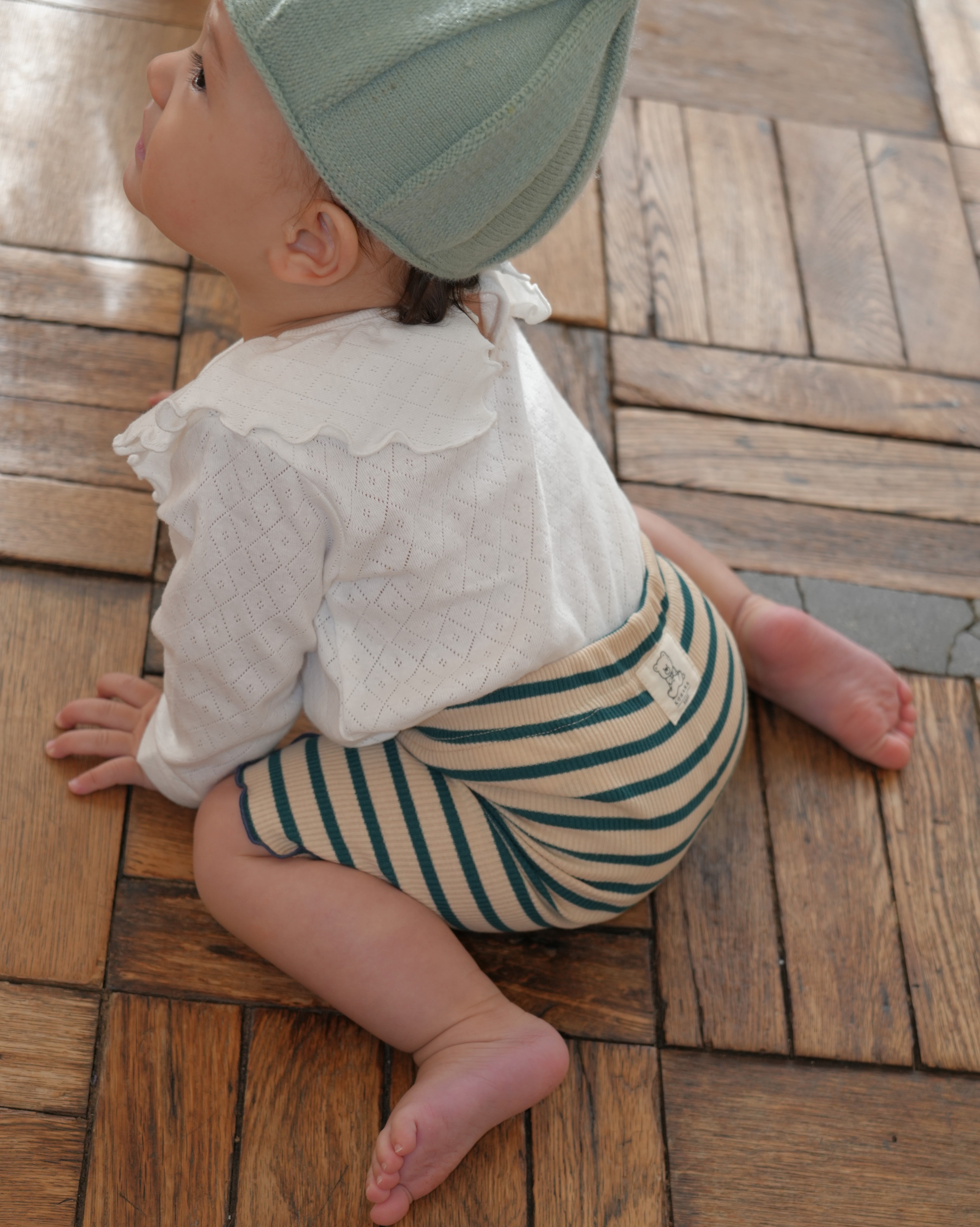 ボーダーレギンス【110203】(green)