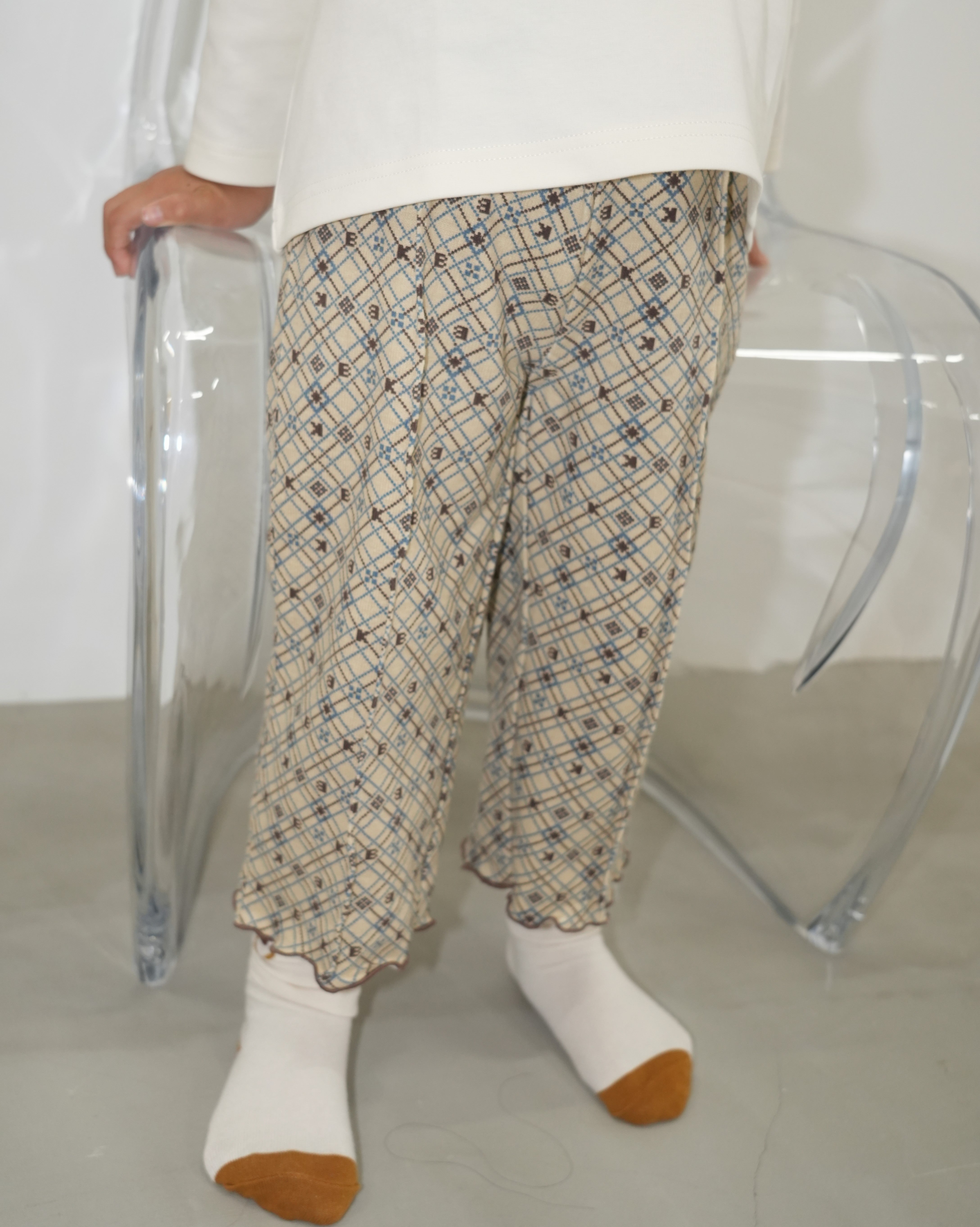 Pixel Art Wide Pants【110318】
