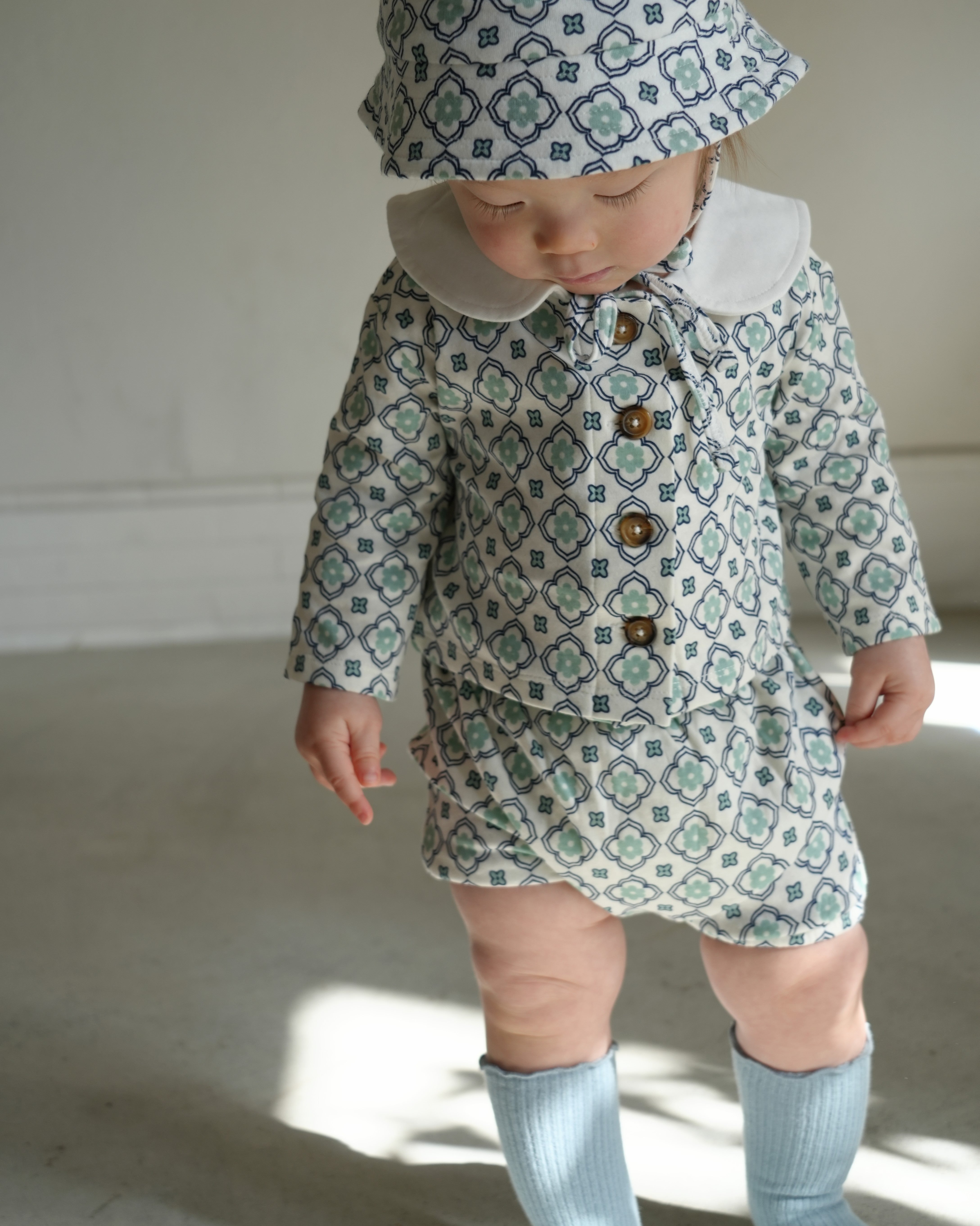 Vintage Pattern Round Collar Set up【110054】