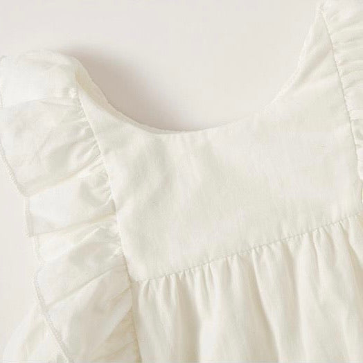 Frilled sleeveless dress [W1001]