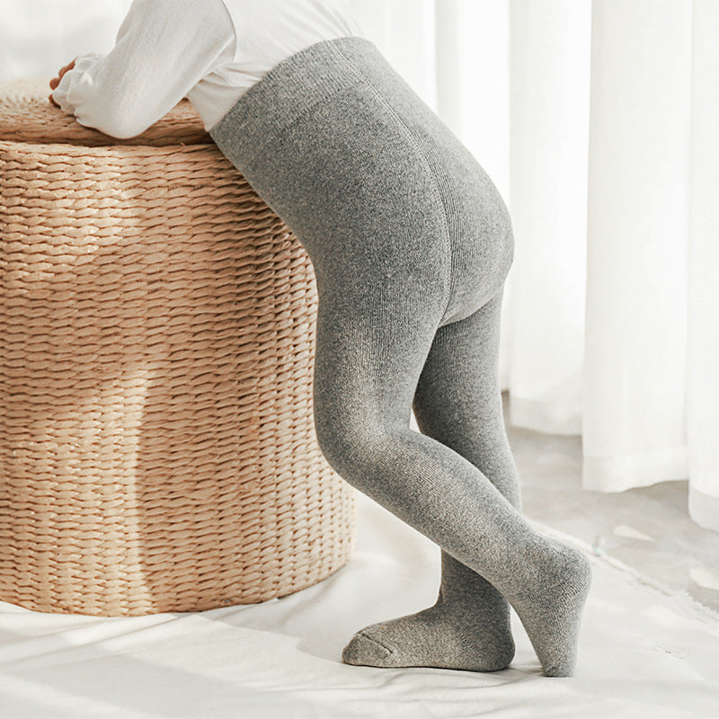 Simple knit tights (thick) [A185]