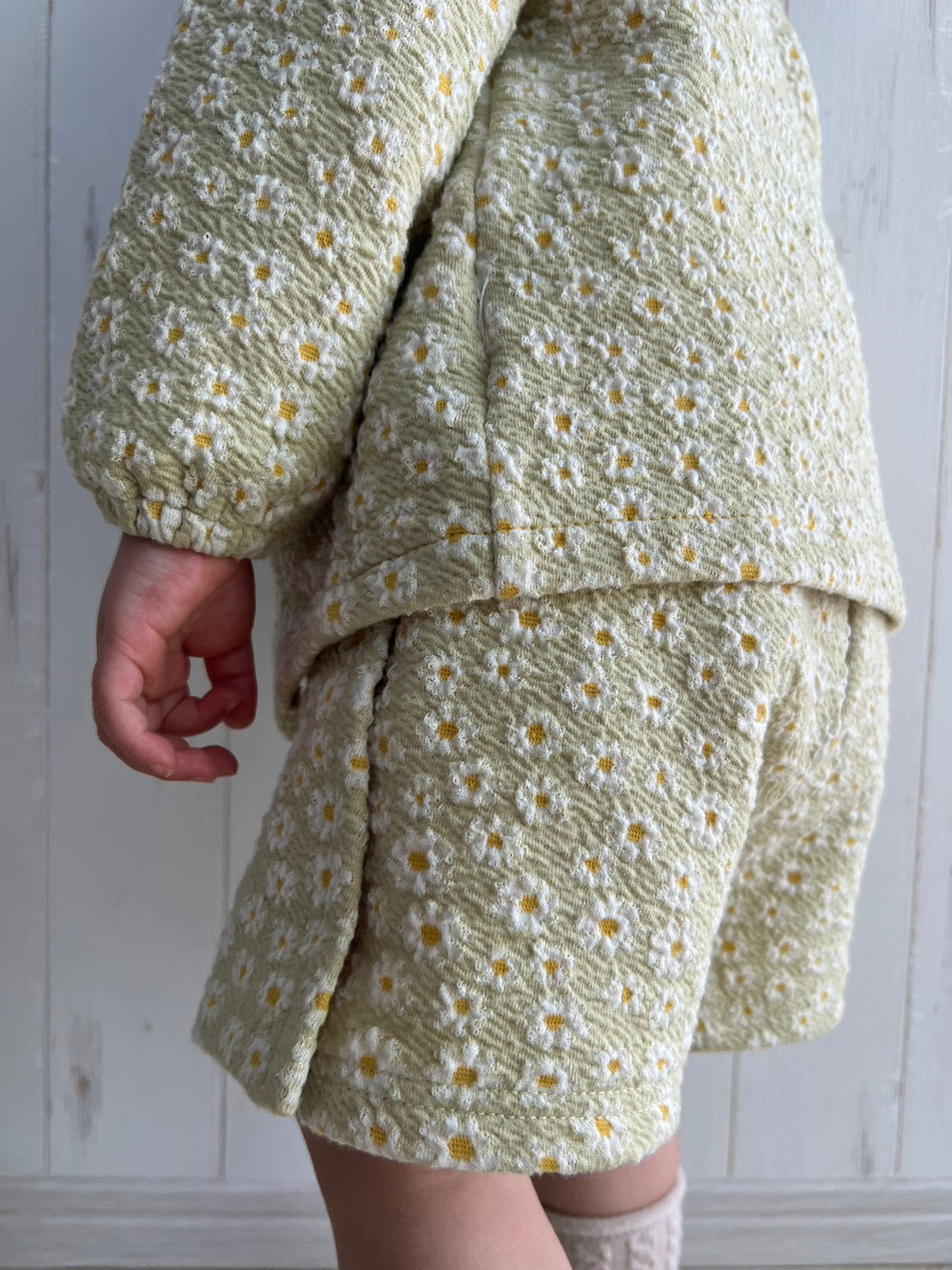 Puff sleeve daisy jacket [N3051] 